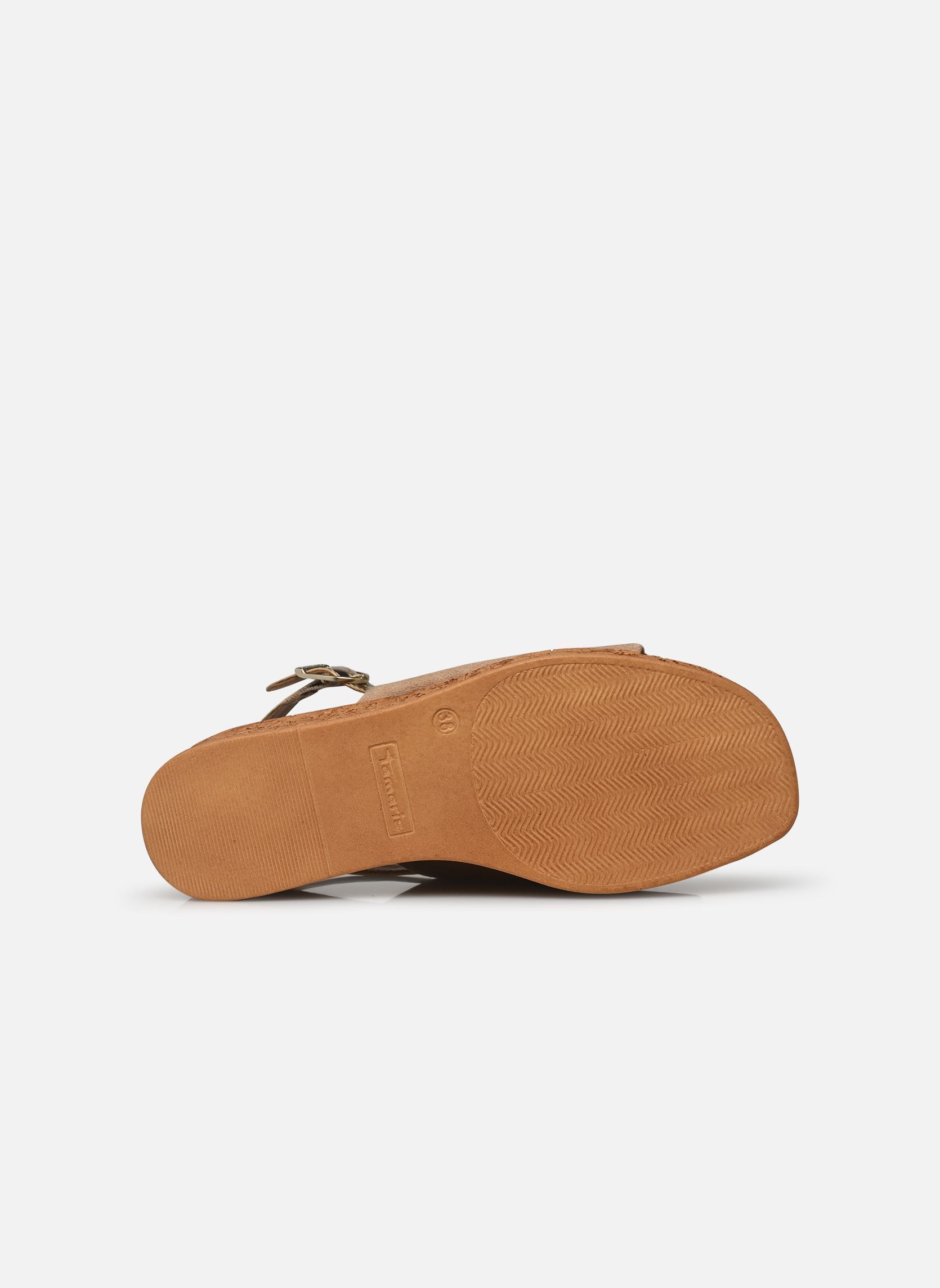 Sandali con zeppa e plateau 28393-42 donna beige Tamaris Sandali con zeppa e plateau 28393-42 donna beige BEIGE