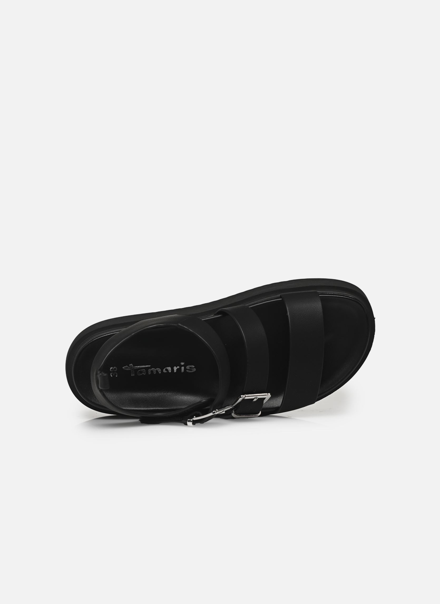 Sandales plates 28401-44 femme noir Tamaris Sandales plates 28401-44 femme noir BLACK