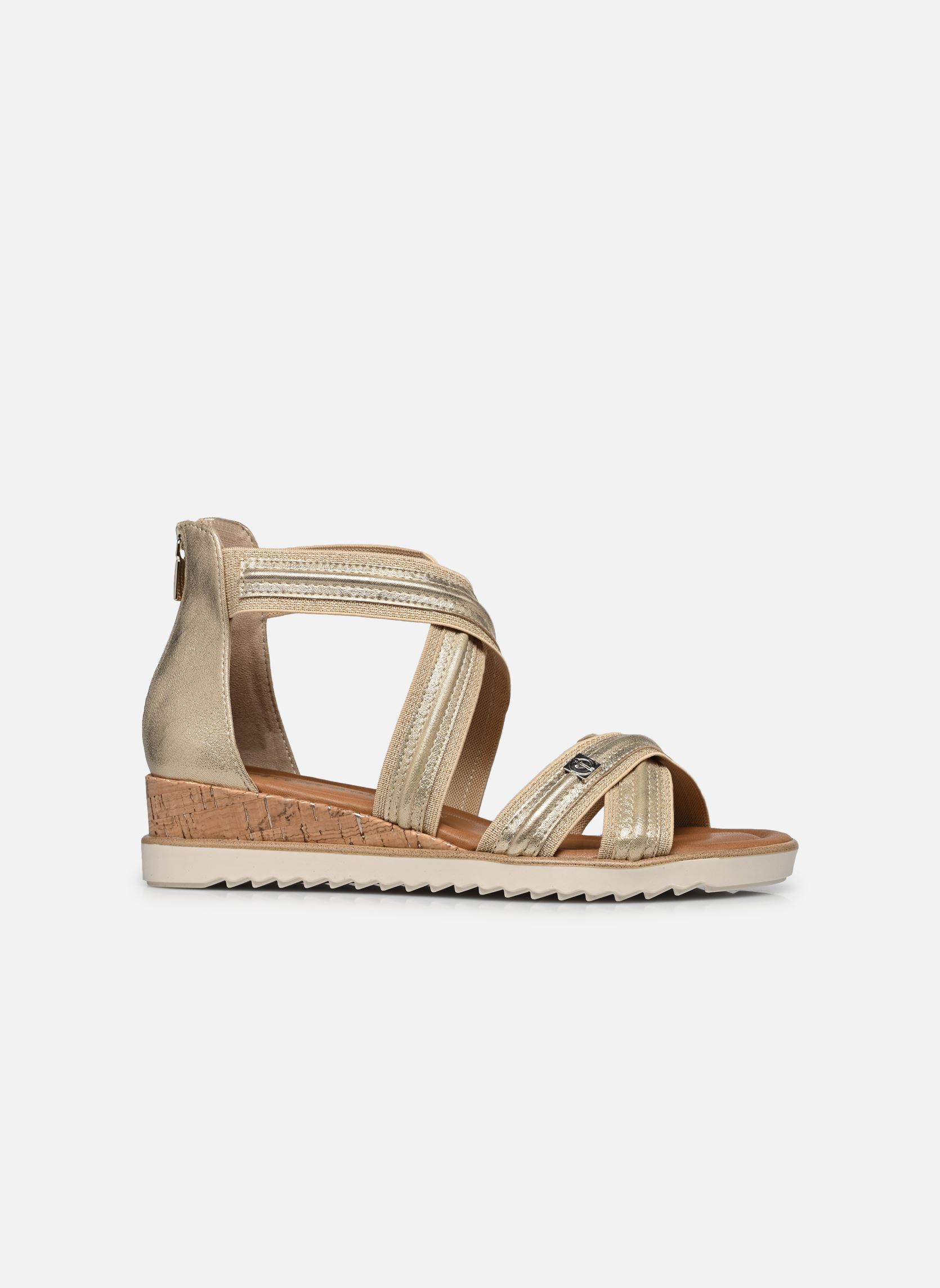 Sandali con zeppa e plateau 28701-44 donna oro e bronzo Tamaris Sandali con zeppa e plateau 28701-44 donna oro e bronzo LIGHT GOLD