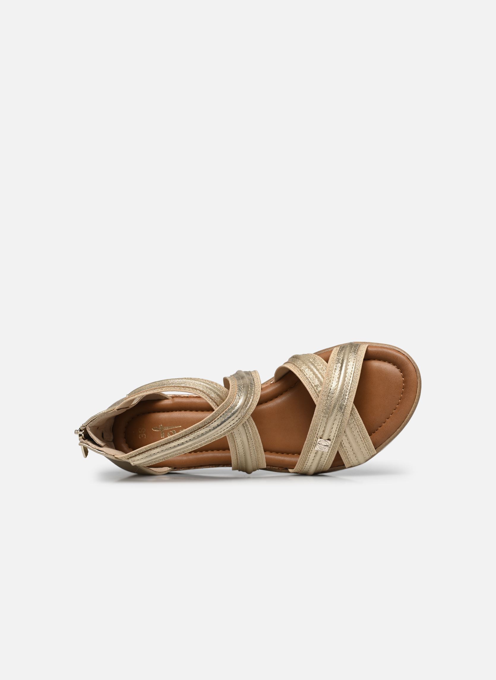 Sandali con zeppa e plateau 28701-44 donna oro e bronzo Tamaris Sandali con zeppa e plateau 28701-44 donna oro e bronzo LIGHT GOLD