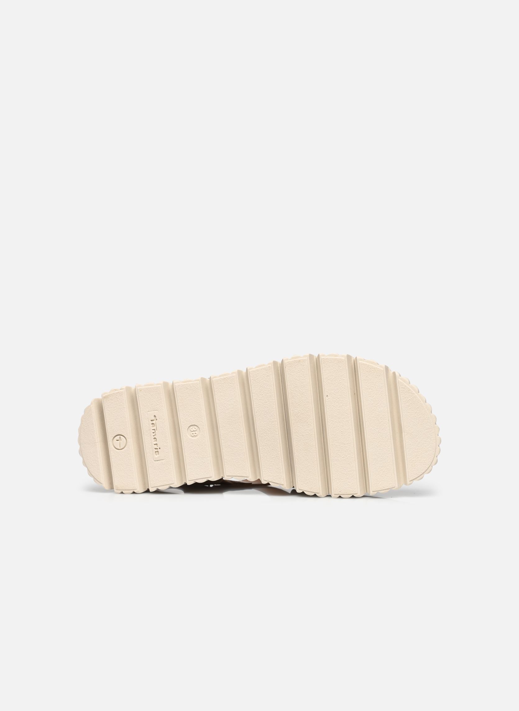 Sandalen met sleehak en plateau 28705-44 dames beige Tamaris Sandalen met sleehak en plateau 28705-44 dames beige BEIGE