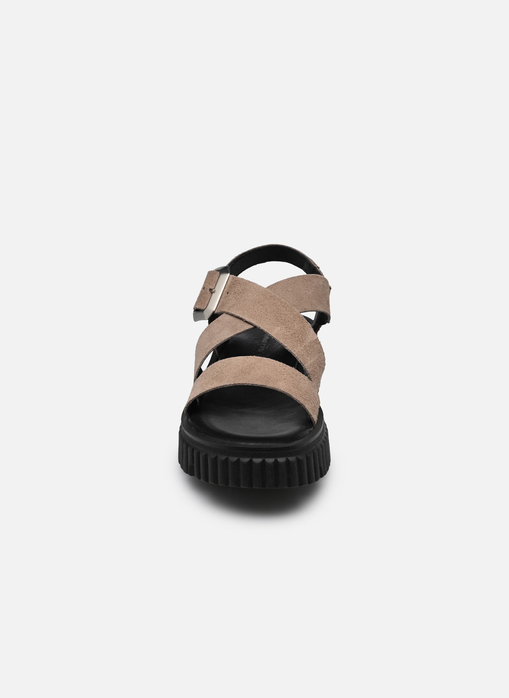 Sandalen met sleehak en plateau 28705-44 dames beige Tamaris Sandalen met sleehak en plateau 28705-44 dames beige TAUPE
