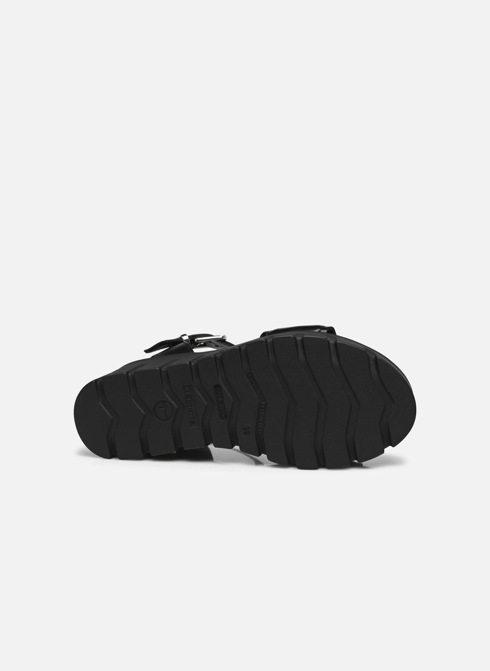Sandalias y plataformas de cuña 28712-42 mujer negro Tamaris Sandalias y plataformas de cuña 28712-42 mujer negro BLACK LEATHER