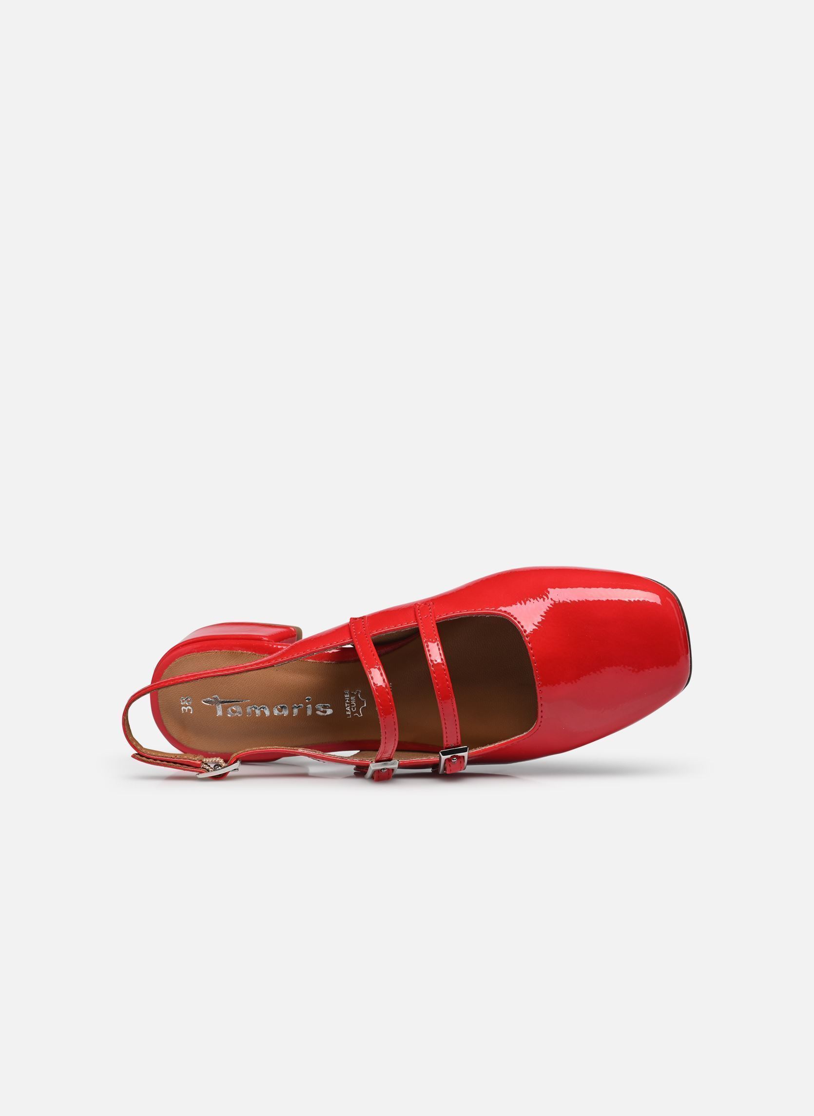 Pumps mit Riemchen 29510-44 damen rot Tamaris Pumps mit Riemchen 29510-44 damen rot RED PATENT