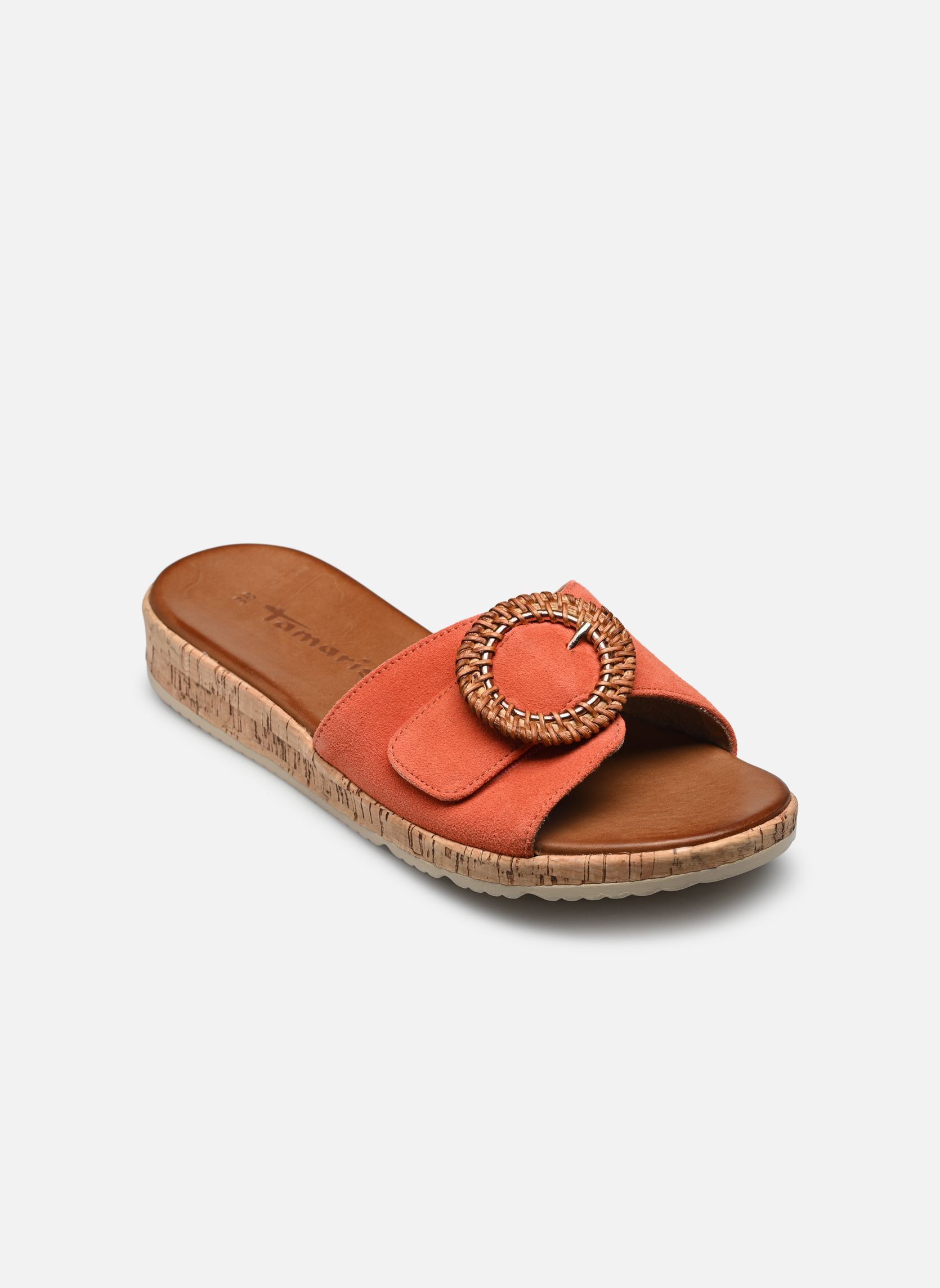 Pantoletten und Clogs 27123-44 damen orange Tamaris Pantoletten und Clogs 27123-44 damen orange ORANGE