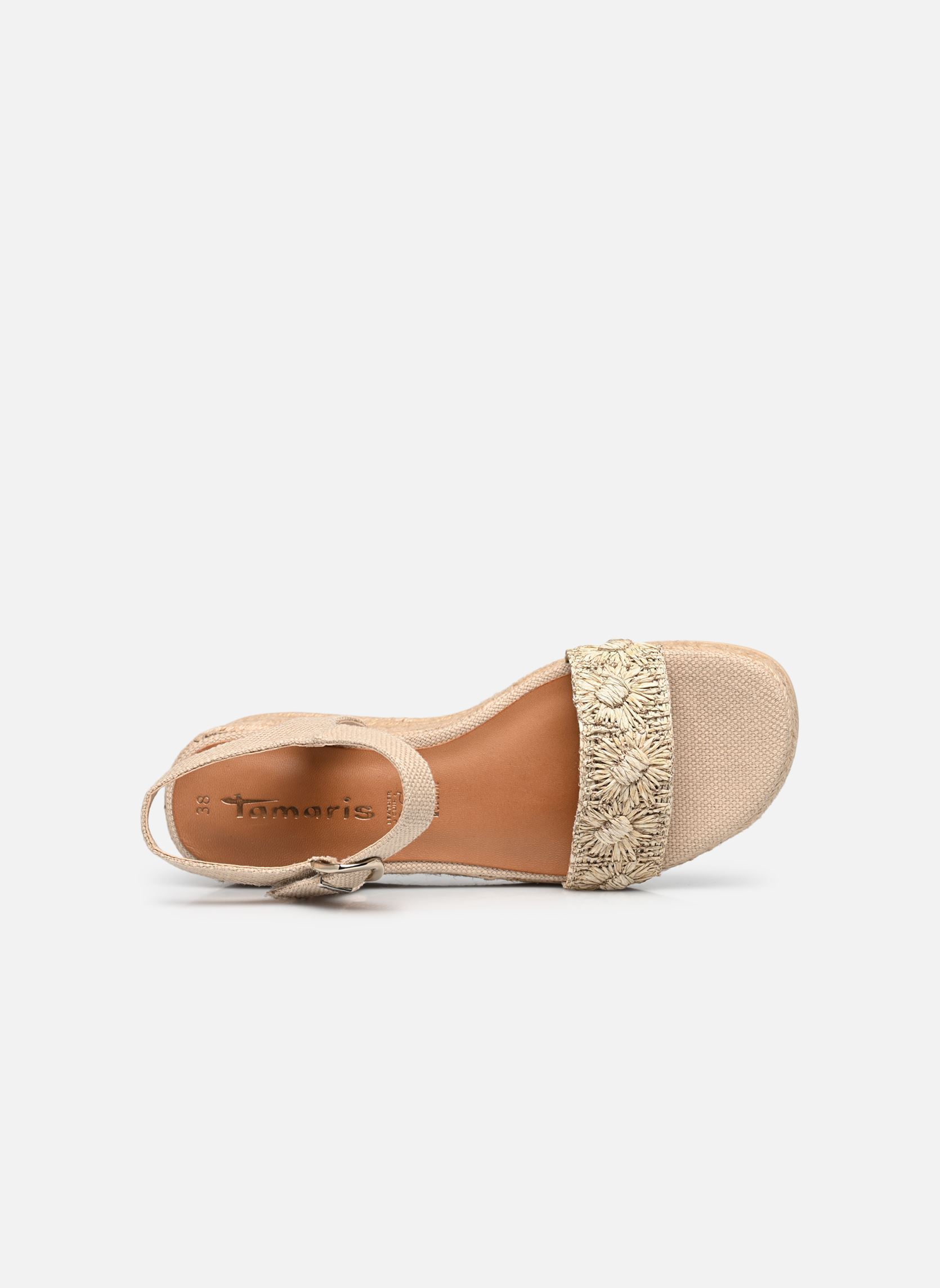 Sandales compensées et plateformes 28059-44 femme beige Tamaris Sandales compensées et plateformes 28059-44 femme beige BEIGE