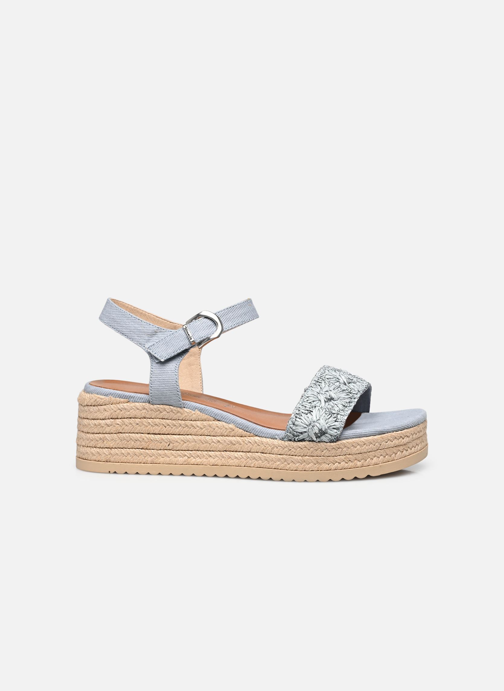 Sandales compensées et plateformes 28059-44 femme bleu Tamaris Sandales compensées et plateformes 28059-44 femme bleu LIGHT BLUE