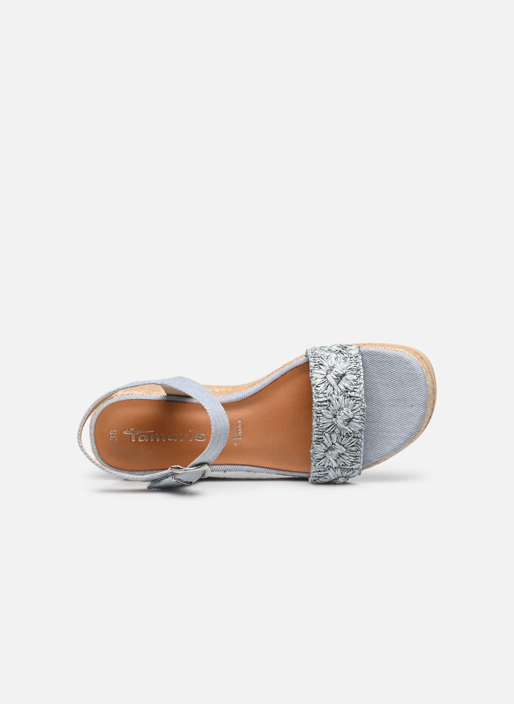 Sandales compensées et plateformes 28059-44 femme bleu Tamaris Sandales compensées et plateformes 28059-44 femme bleu LIGHT BLUE
