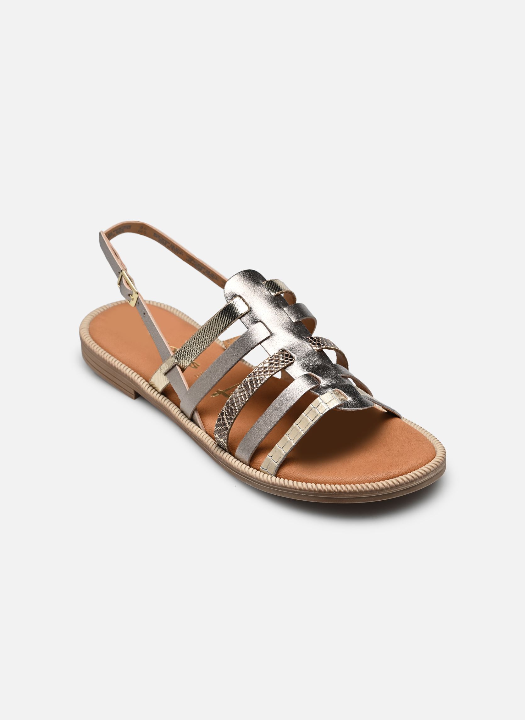 Flache Sandalen 28104-44 damen gold und bronze Tamaris Flache Sandalen 28104-44 damen gold und bronze PLATINUM COMB