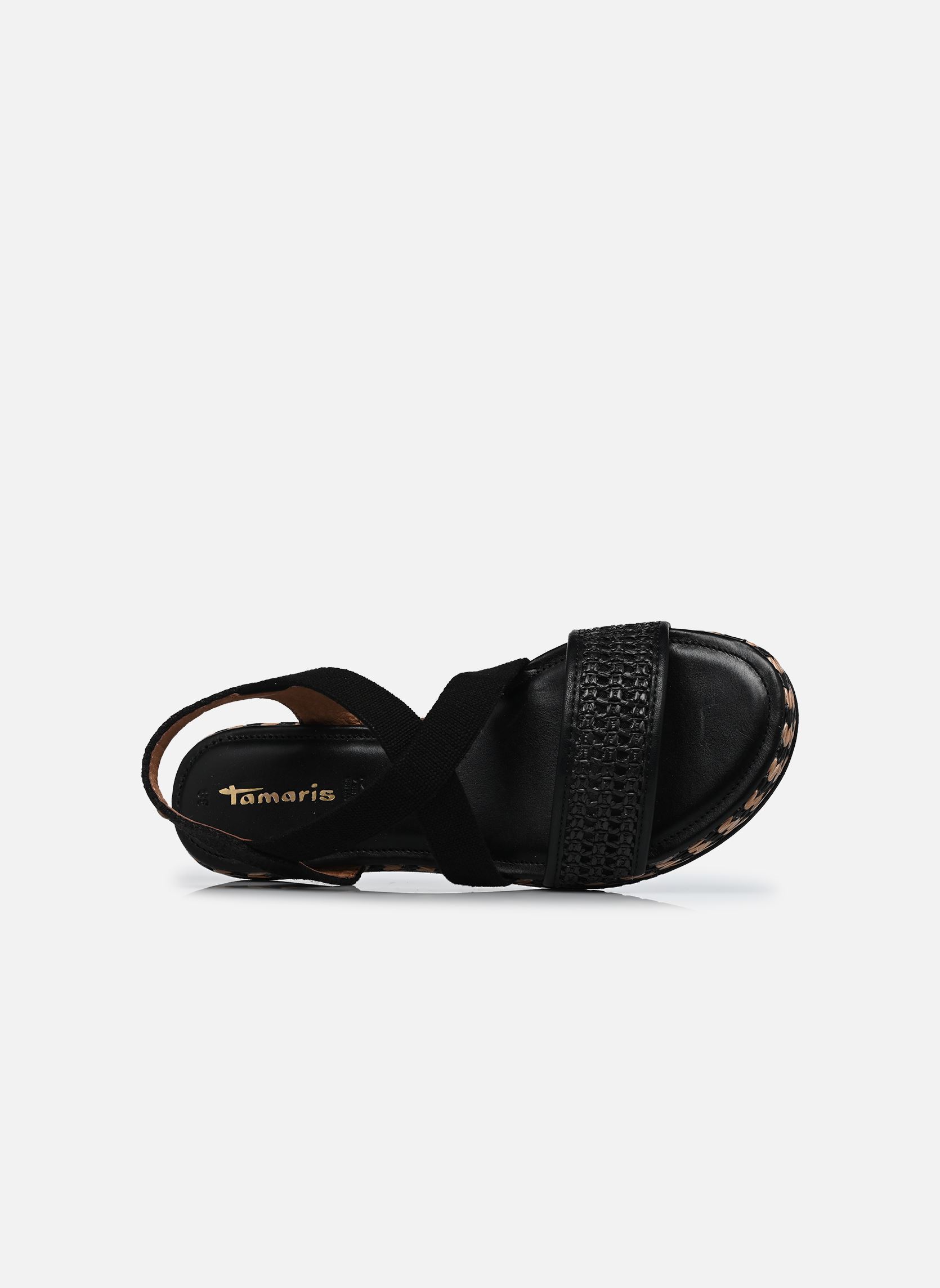Flache Sandalen 28110-44 damen schwarz Tamaris Flache Sandalen 28110-44 damen schwarz BLACK N