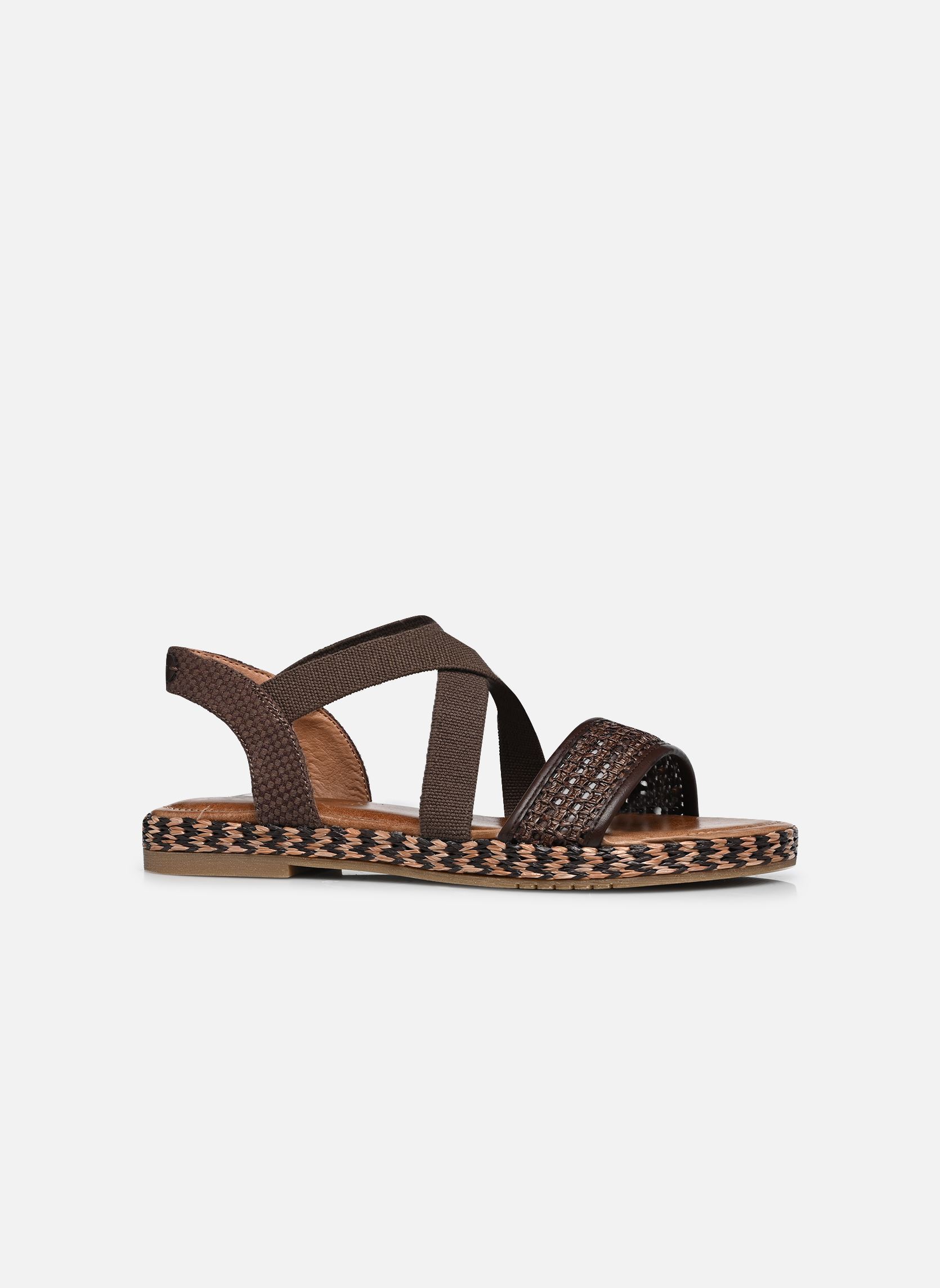 Sandales plates 28110-44 femme marron Tamaris Sandales plates 28110-44 femme marron MOCCA