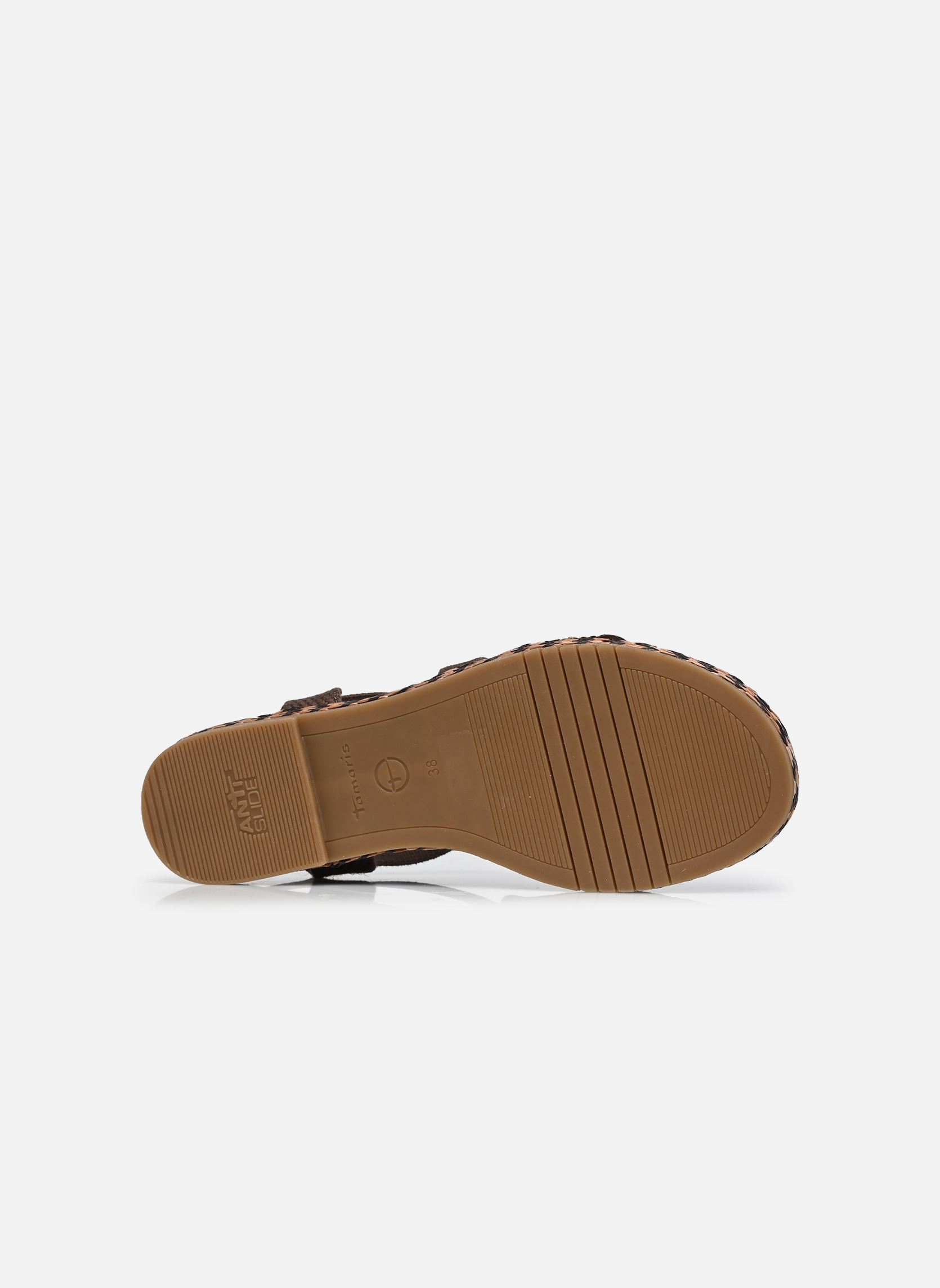 Sandales plates 28110-44 femme marron Tamaris Sandales plates 28110-44 femme marron MOCCA