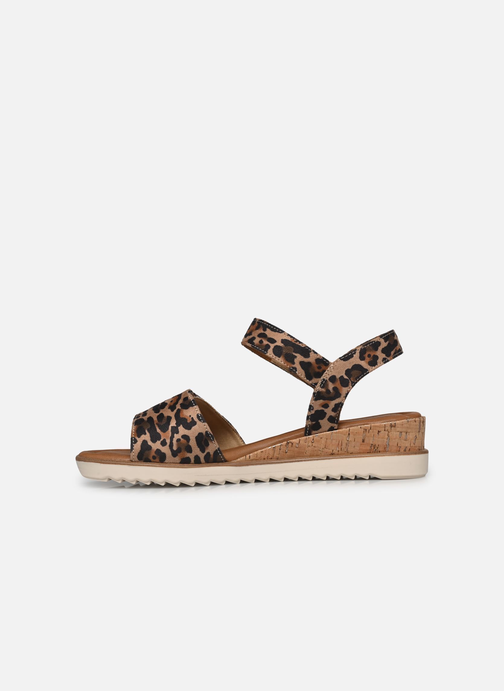 Sandalen met sleehak en plateau 28118-44 dames bruin Tamaris Sandalen met sleehak en plateau 28118-44 dames bruin LEOPARD