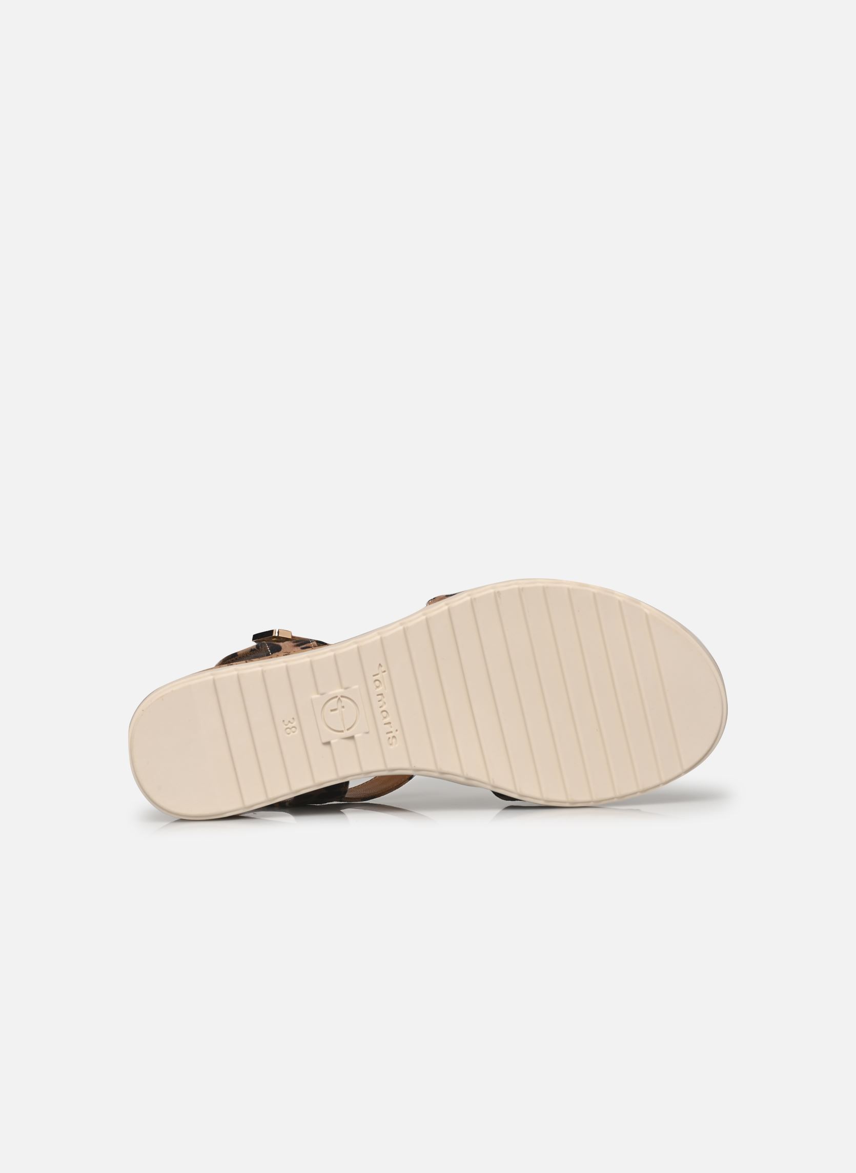 Sandalen met sleehak en plateau 28118-44 dames bruin Tamaris Sandalen met sleehak en plateau 28118-44 dames bruin LEOPARD