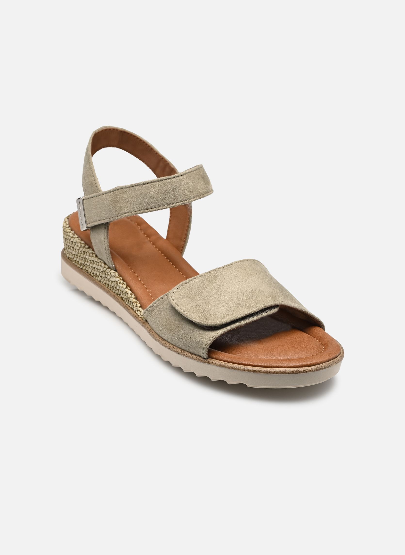 Sandales compensées et plateformes 28118-44 femme vert Tamaris Sandales compensées et plateformes 28118-44 femme vert SAGE