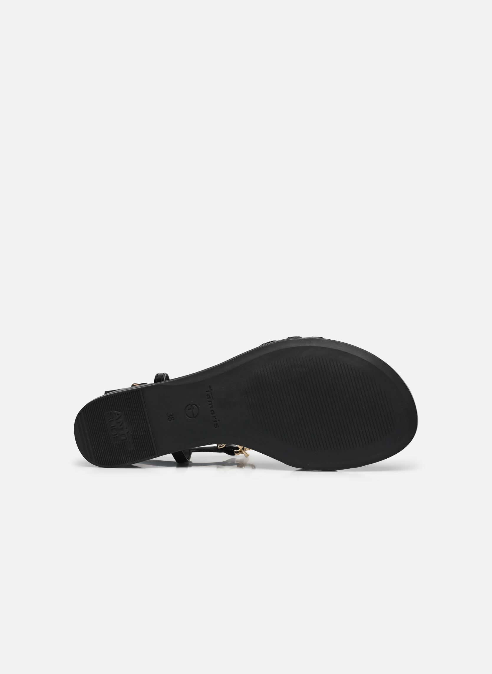 Sandales plates 28141-44 femme noir Tamaris Sandales plates 28141-44 femme noir BLACK