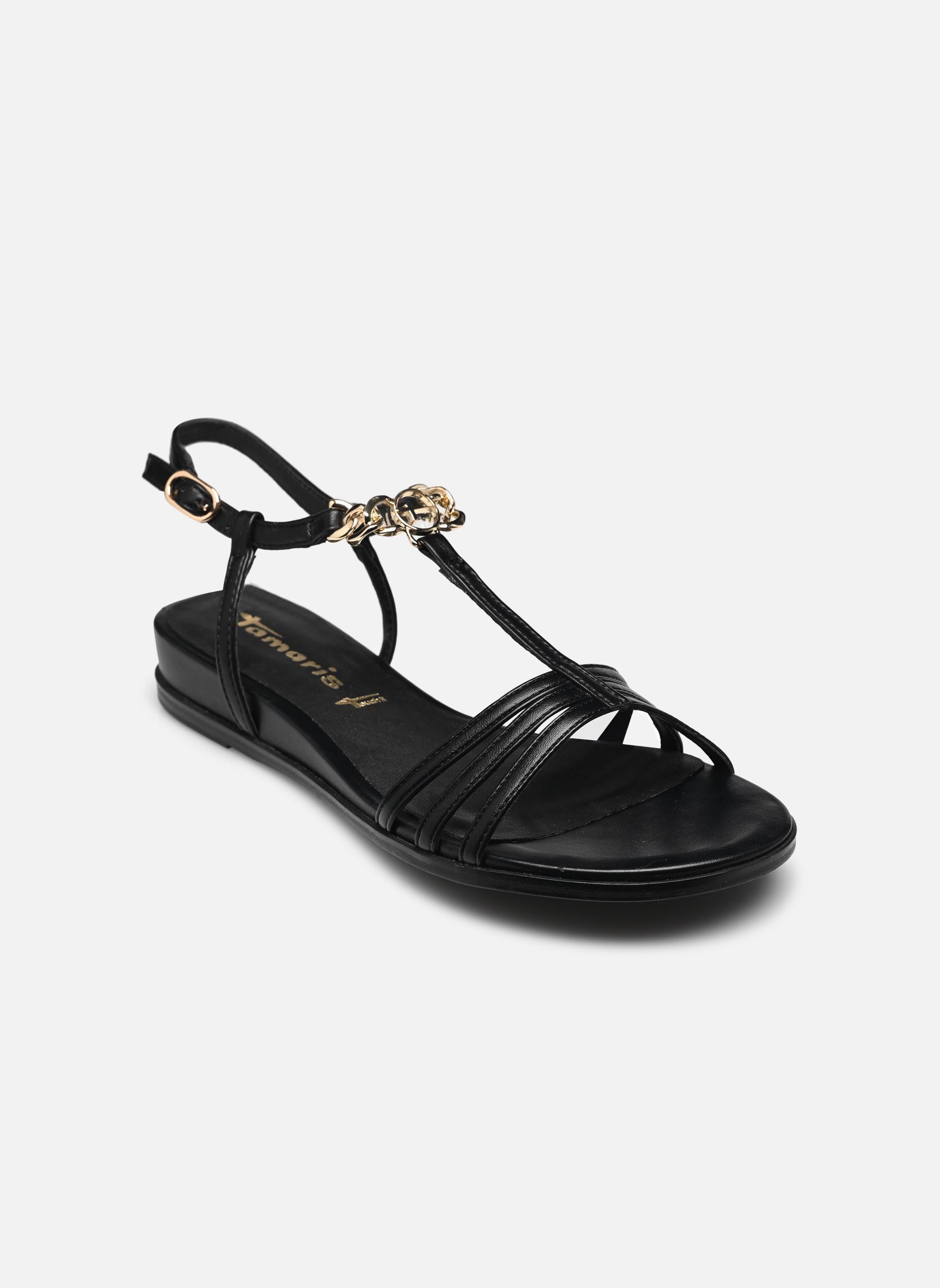 Sandales plates 28141-44 femme noir Tamaris Sandales plates 28141-44 femme noir BLACK