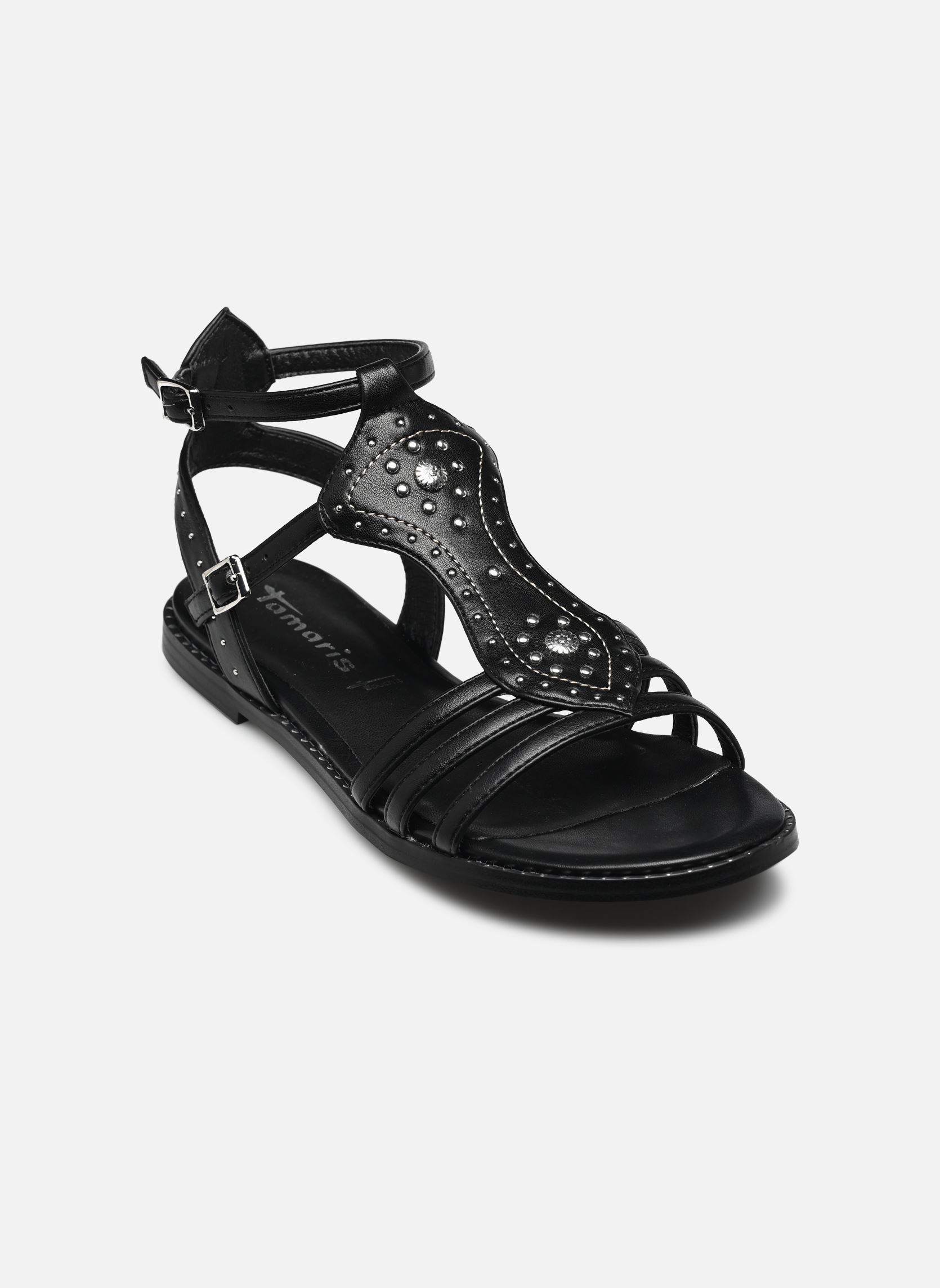 Flache Sandalen 28147-44 damen schwarz Tamaris Flache Sandalen 28147-44 damen schwarz BLACK