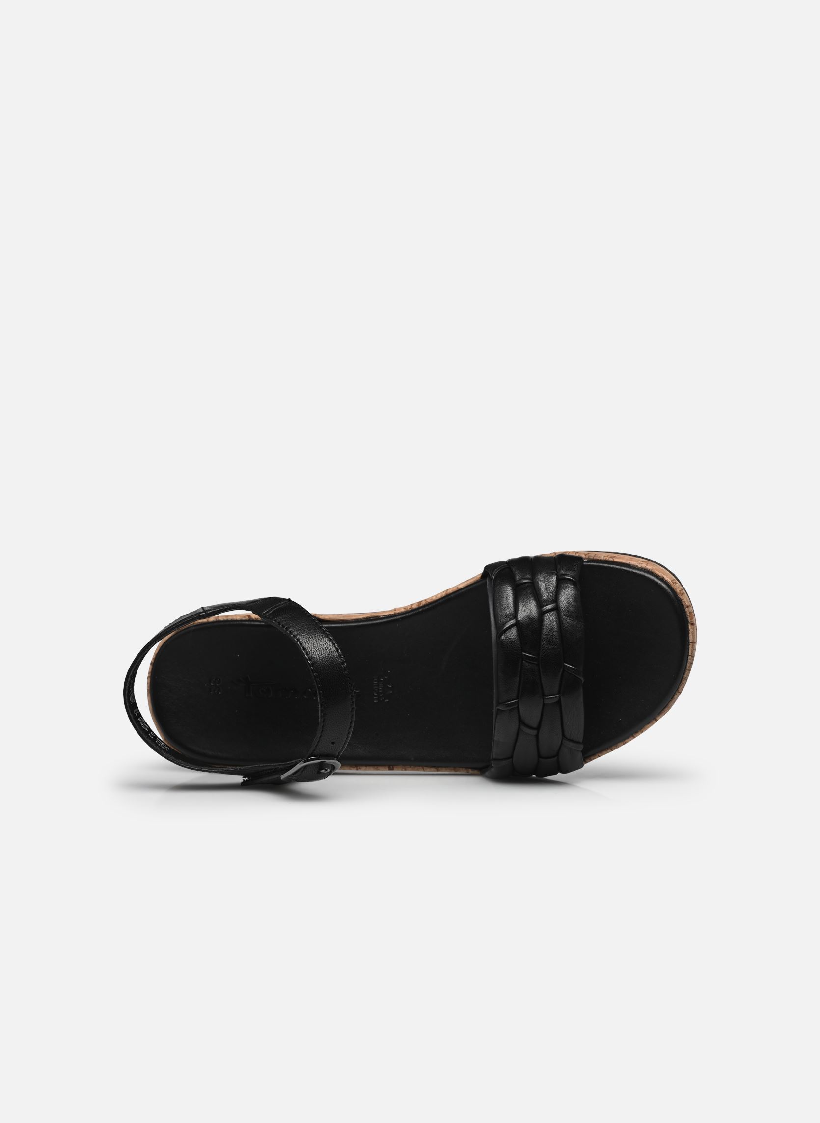 Sandales plates 28156-44 femme noir Tamaris Sandales plates 28156-44 femme noir BLACK