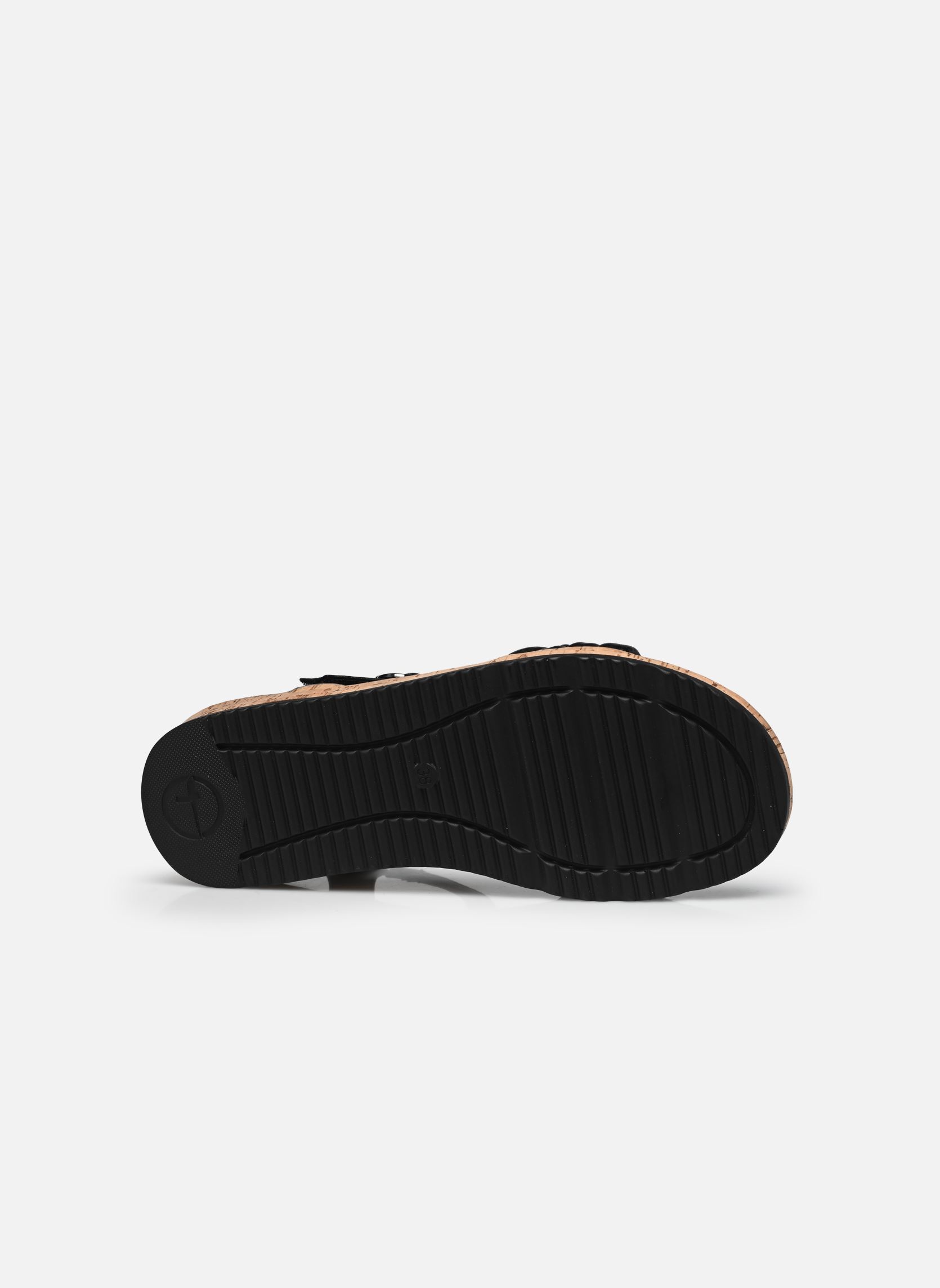 Sandales plates 28156-44 femme noir Tamaris Sandales plates 28156-44 femme noir BLACK