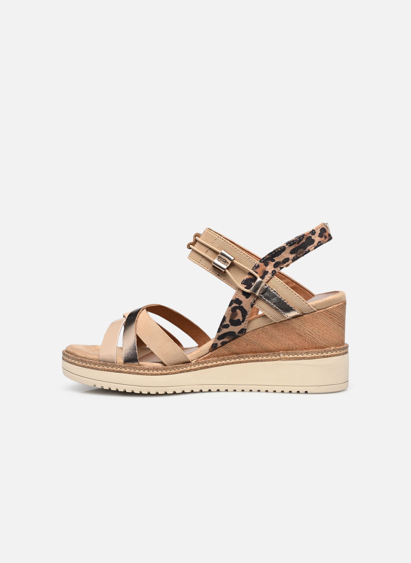 Sandales compensées et plateformes 28357-44 femme marron Tamaris Sandales compensées et plateformes 28357-44 femme marron TAN COMB