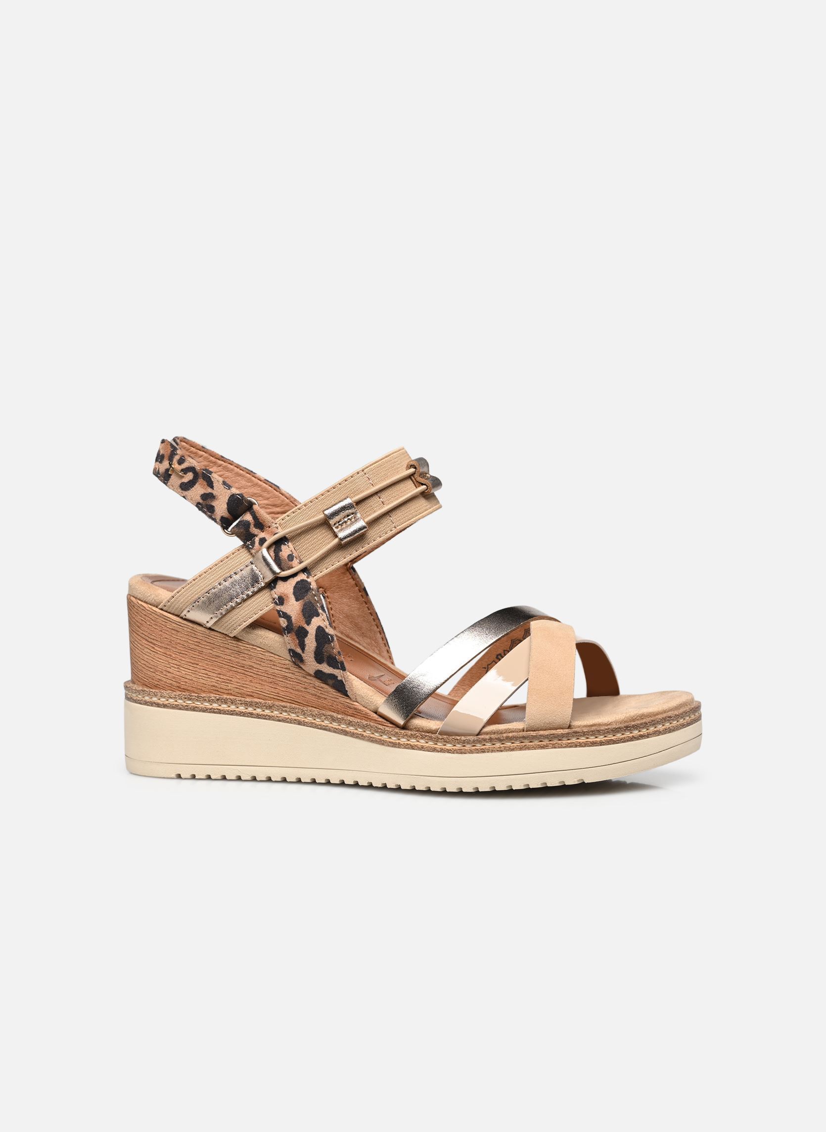 Sandales compensées et plateformes 28357-44 femme marron Tamaris Sandales compensées et plateformes 28357-44 femme marron TAN COMB