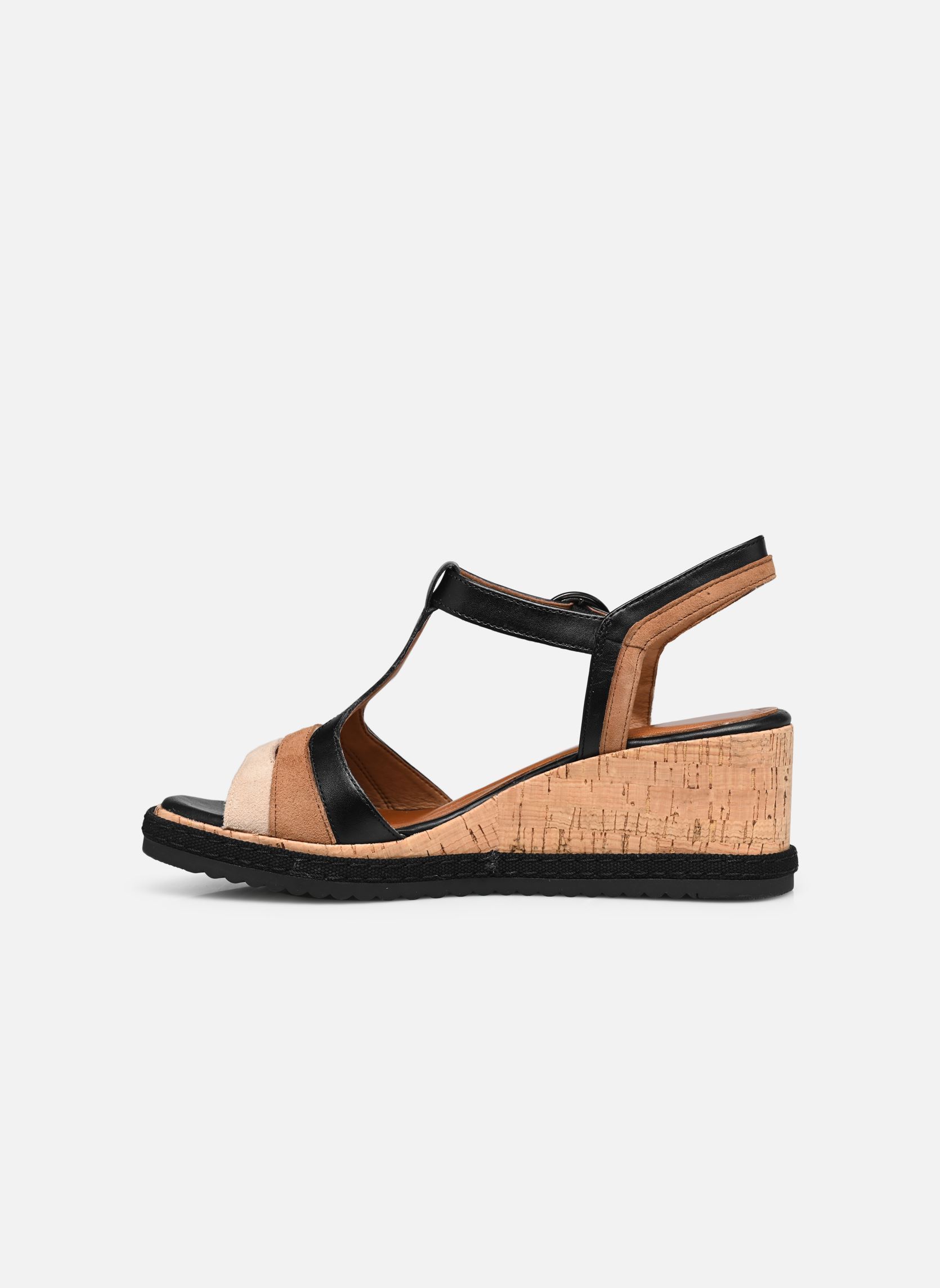 Sandalen met sleehak en plateau 28358-44 dames zwart Tamaris Sandalen met sleehak en plateau 28358-44 dames zwart BLACK COMB