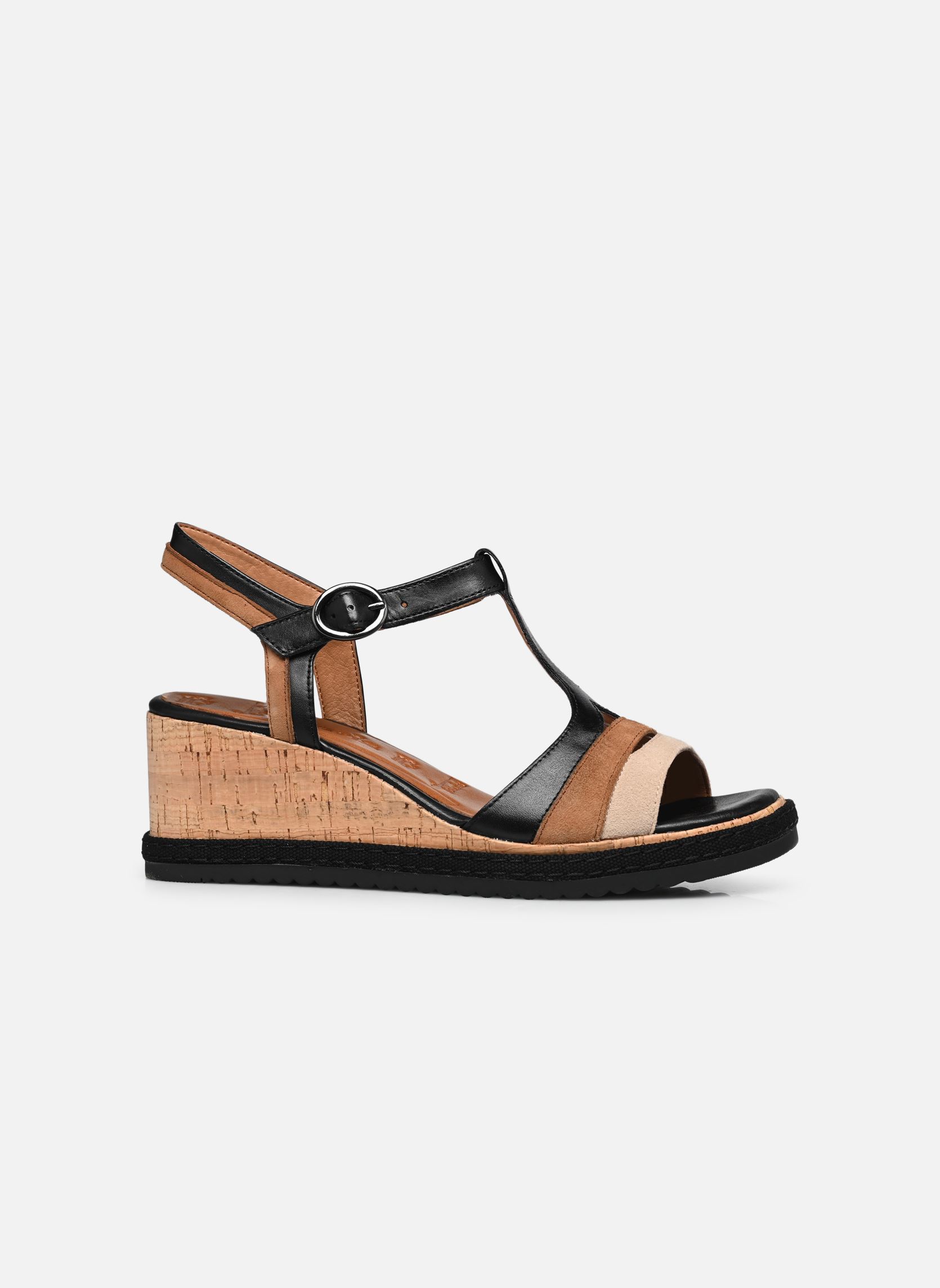 Sandalen met sleehak en plateau 28358-44 dames zwart Tamaris Sandalen met sleehak en plateau 28358-44 dames zwart BLACK COMB