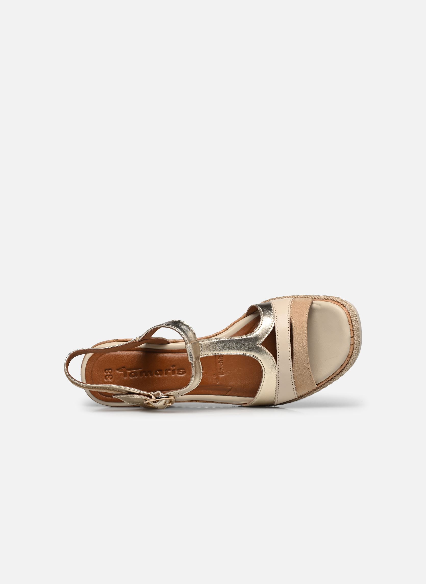 Sandali con zeppa e plateau 28358-44 donna oro e bronzo Tamaris Sandali con zeppa e plateau 28358-44 donna oro e bronzo LT.GOLD COMB