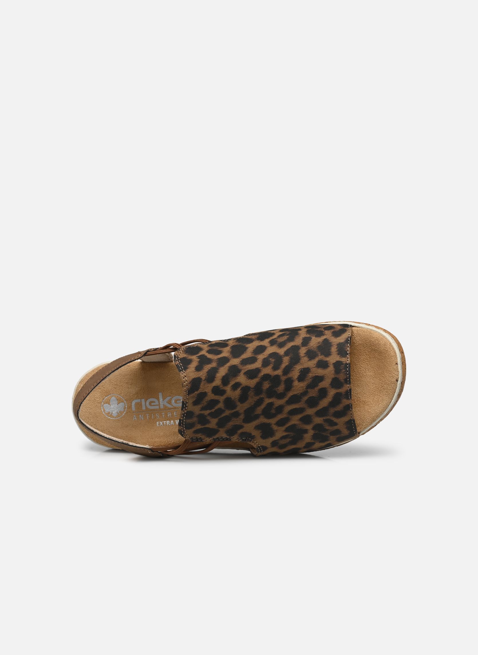 Rieker Sandalen met sleehak - gris/grijs