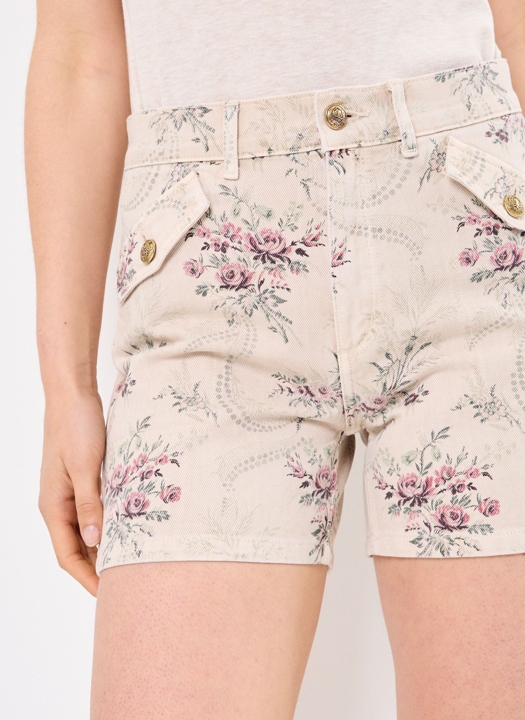 Shorts FSHO30035K mujer beige The Kooples Shorts FSHO30035K mujer beige BEI78