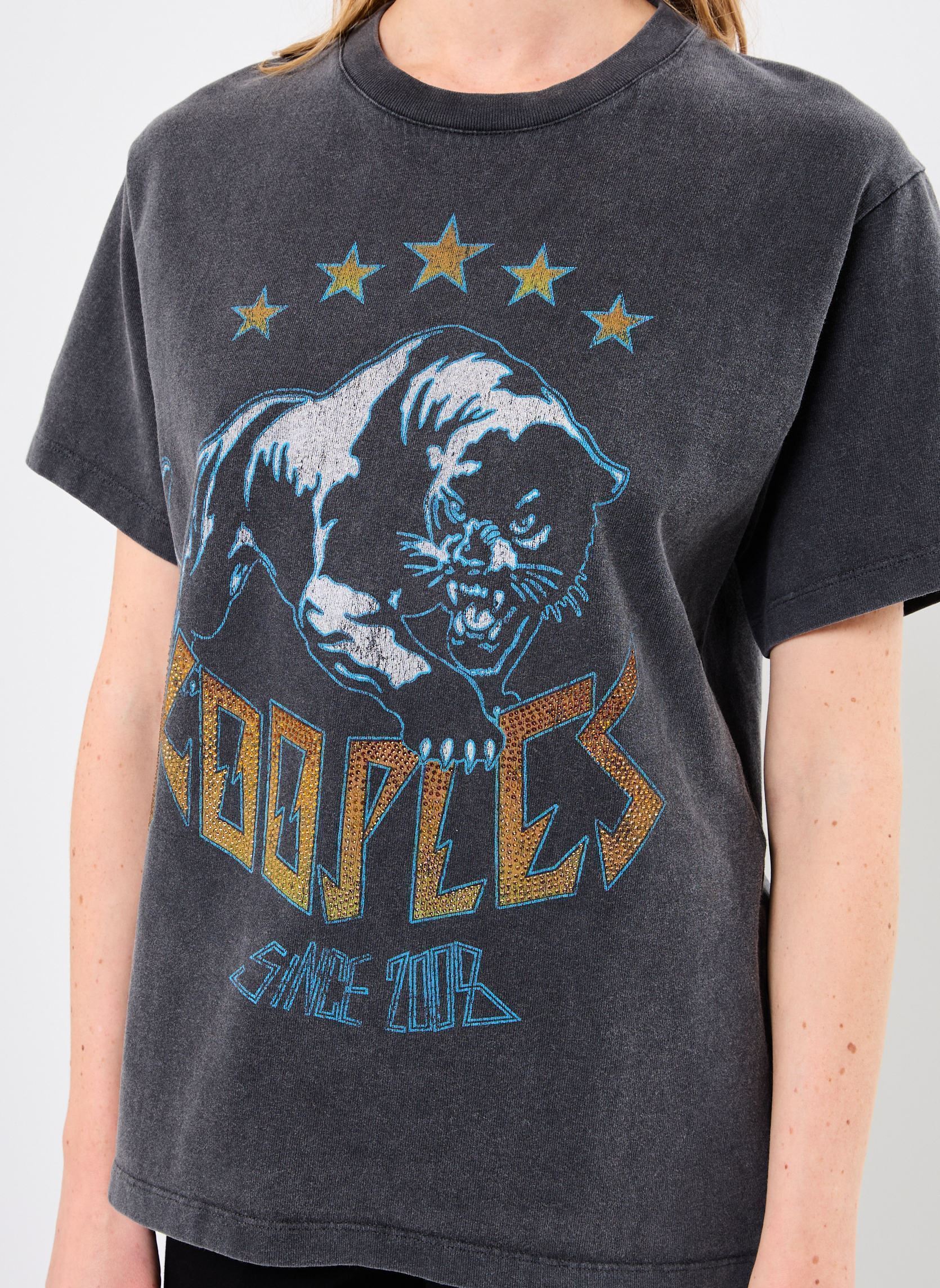 Tee-shirts FTSC30043K femme noir The Kooples Tee-shirts FTSC30043K femme noir BLA55