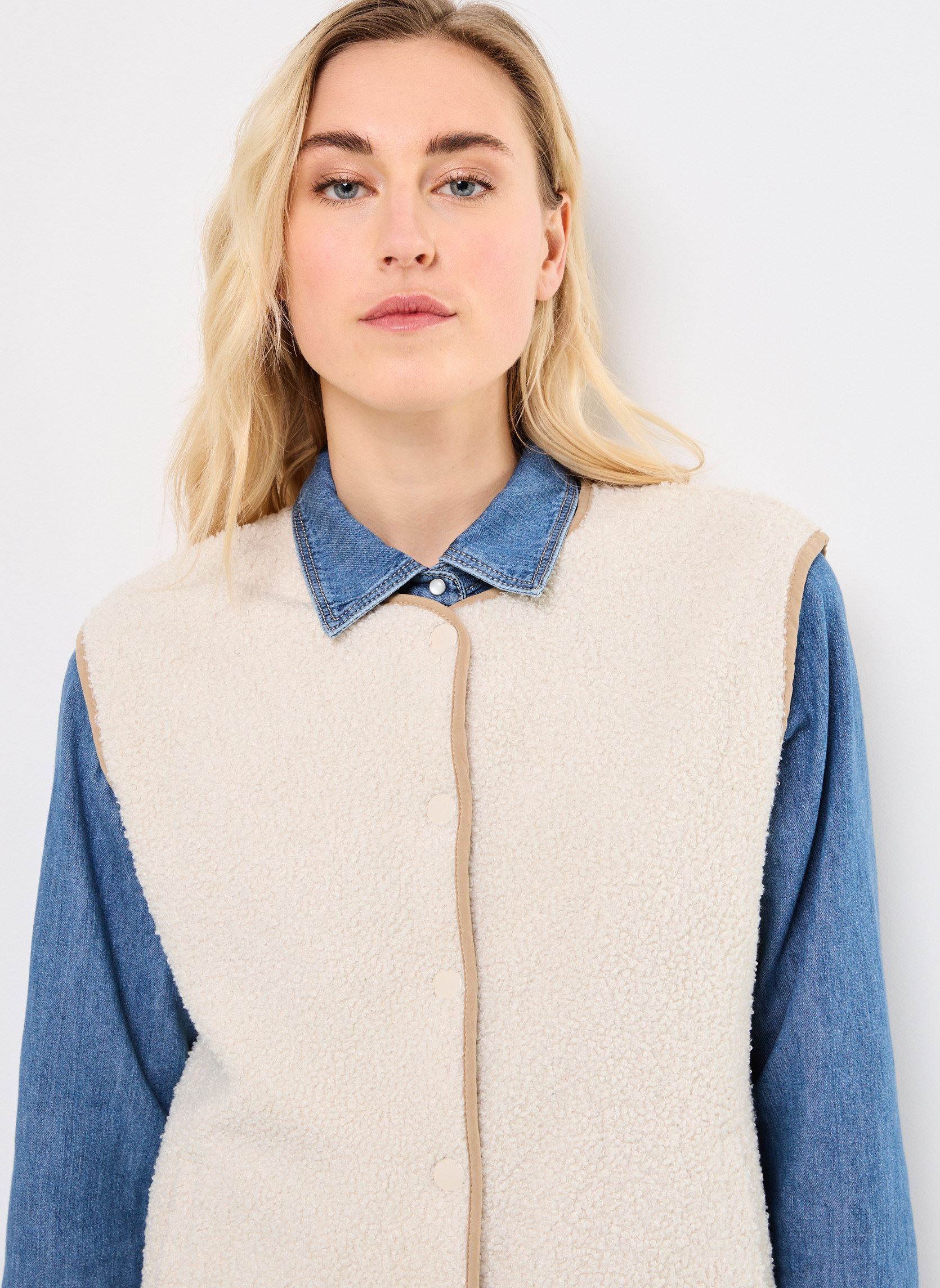 Gilets MY-SHERPA femme blanc Georgia Rose Gilets MY-SHERPA femme blanc CLOUD DANCER