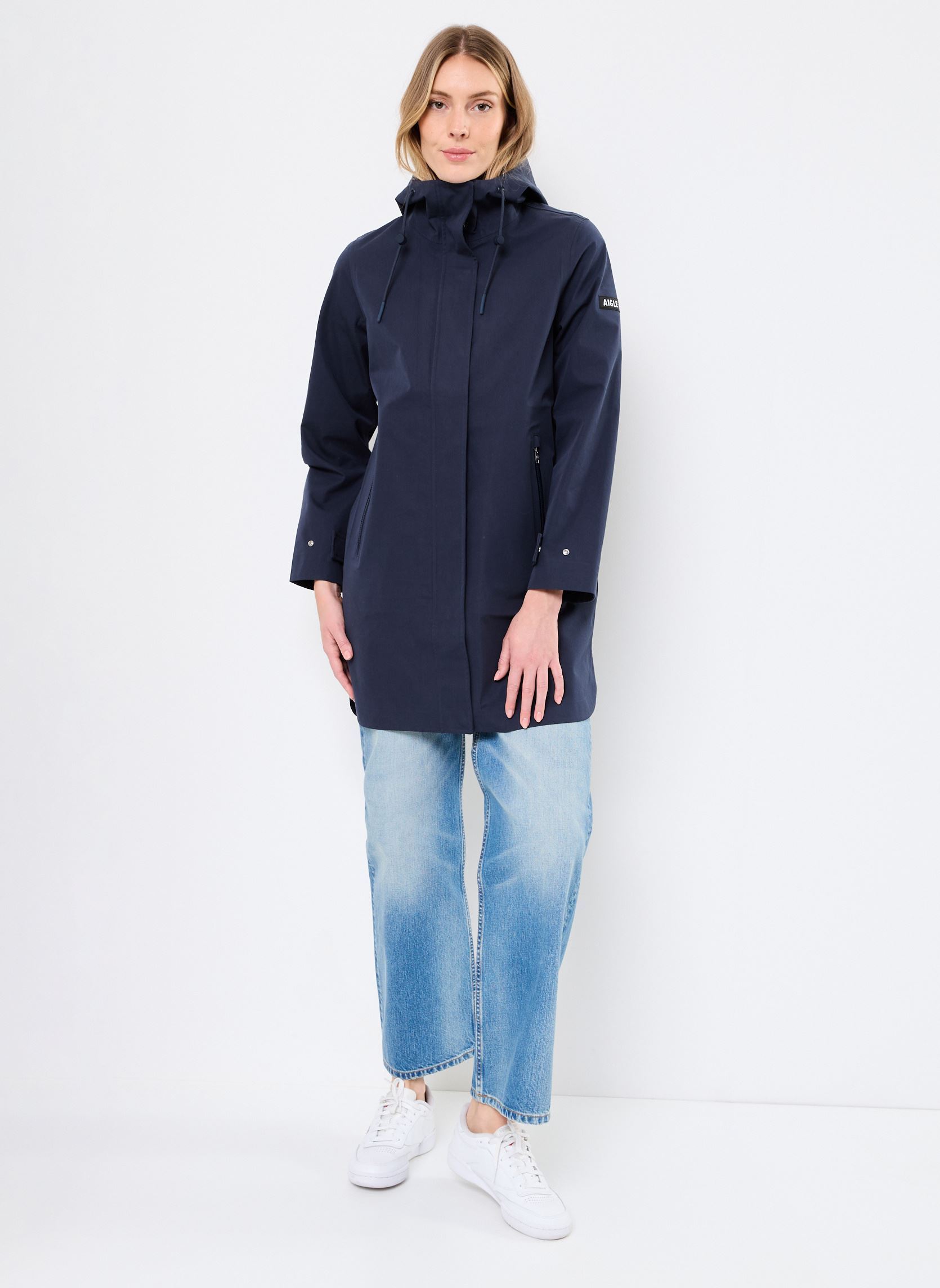 Parkas Parka longue 3 couches imperméable MTD® damen blau Aigle Parkas Parka longue 3 couches imperméable MTD® damen blau Empire