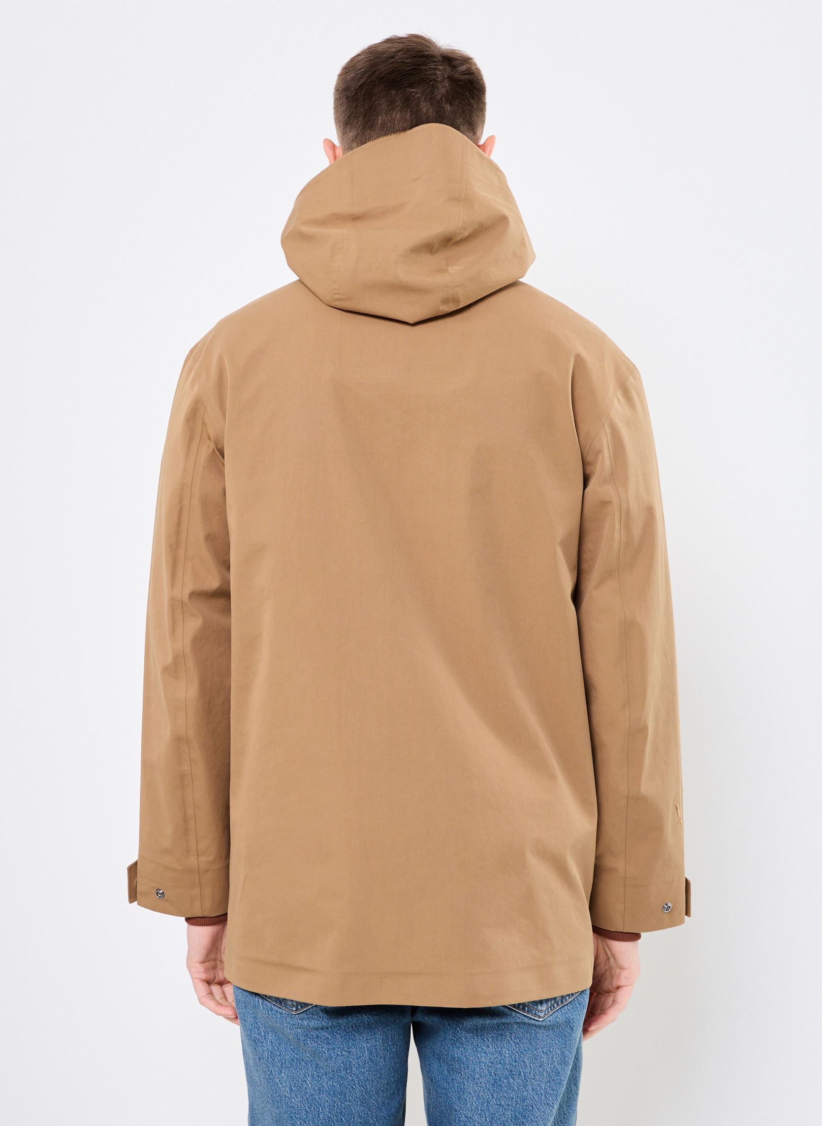 Parkas Parka mi-longue MTD® 3 couches avec capu homme marron Aigle Parkas Parka mi-longue MTD® 3 couches avec capu homme marron PEANUT