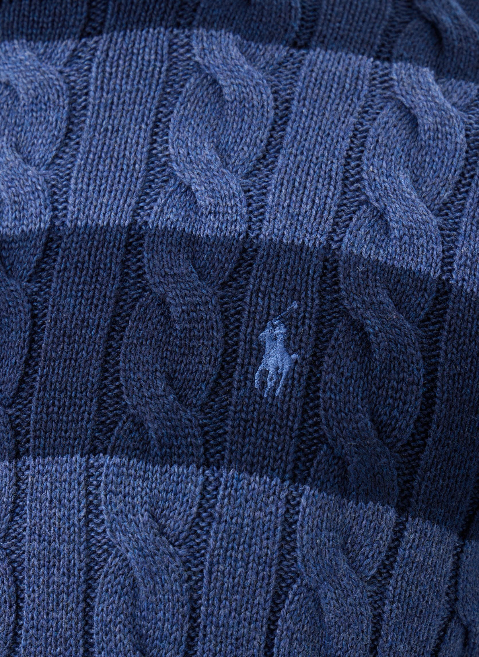 Pulls Lscablcnpp-Long Sleeve-Pullover 71095576 homme bleu Polo Ralph Lauren Pulls Lscablcnpp-Long Sleeve-Pullover 71095576 homme bleu Navy Combo