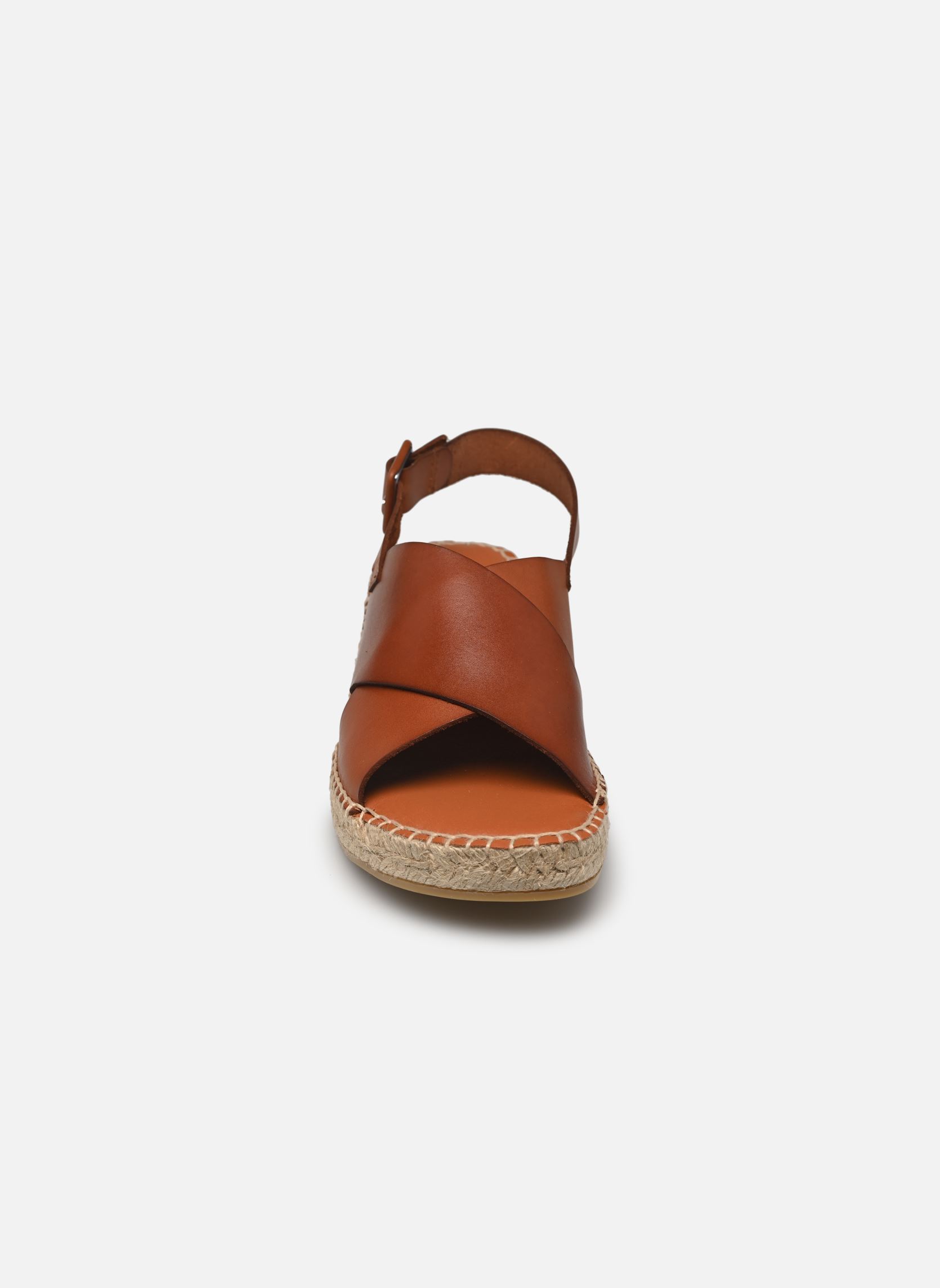 Espadrillas con zeppa e plateau Icore donna marrone Georgia Rose Espadrillas con zeppa e plateau Icore donna marrone COGNAC