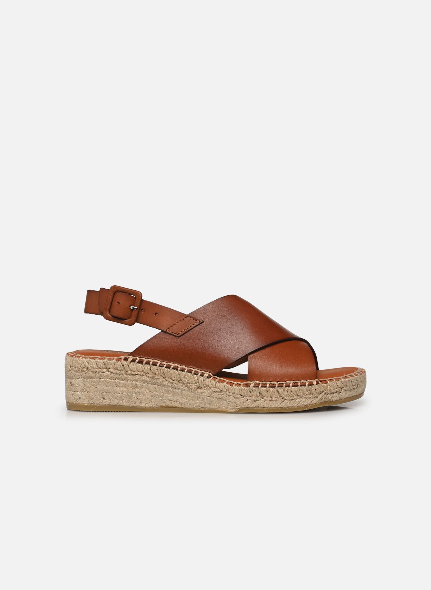 Espadrillas con zeppa e plateau Icore donna marrone Georgia Rose Espadrillas con zeppa e plateau Icore donna marrone COGNAC