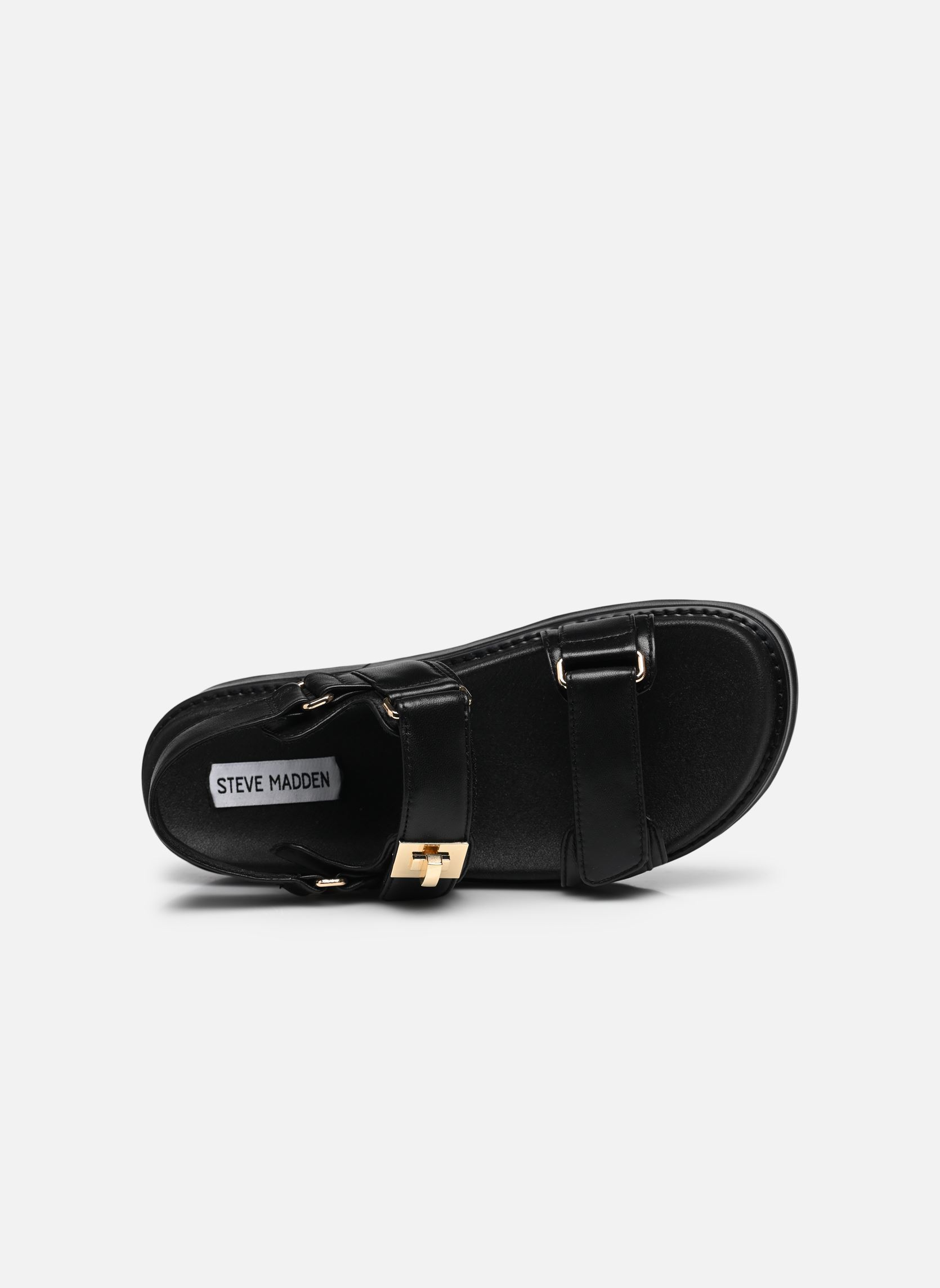 Sandales compensées et plateformes Bigmona femme noir Steve Madden Sandales compensées et plateformes Bigmona femme noir Black leather