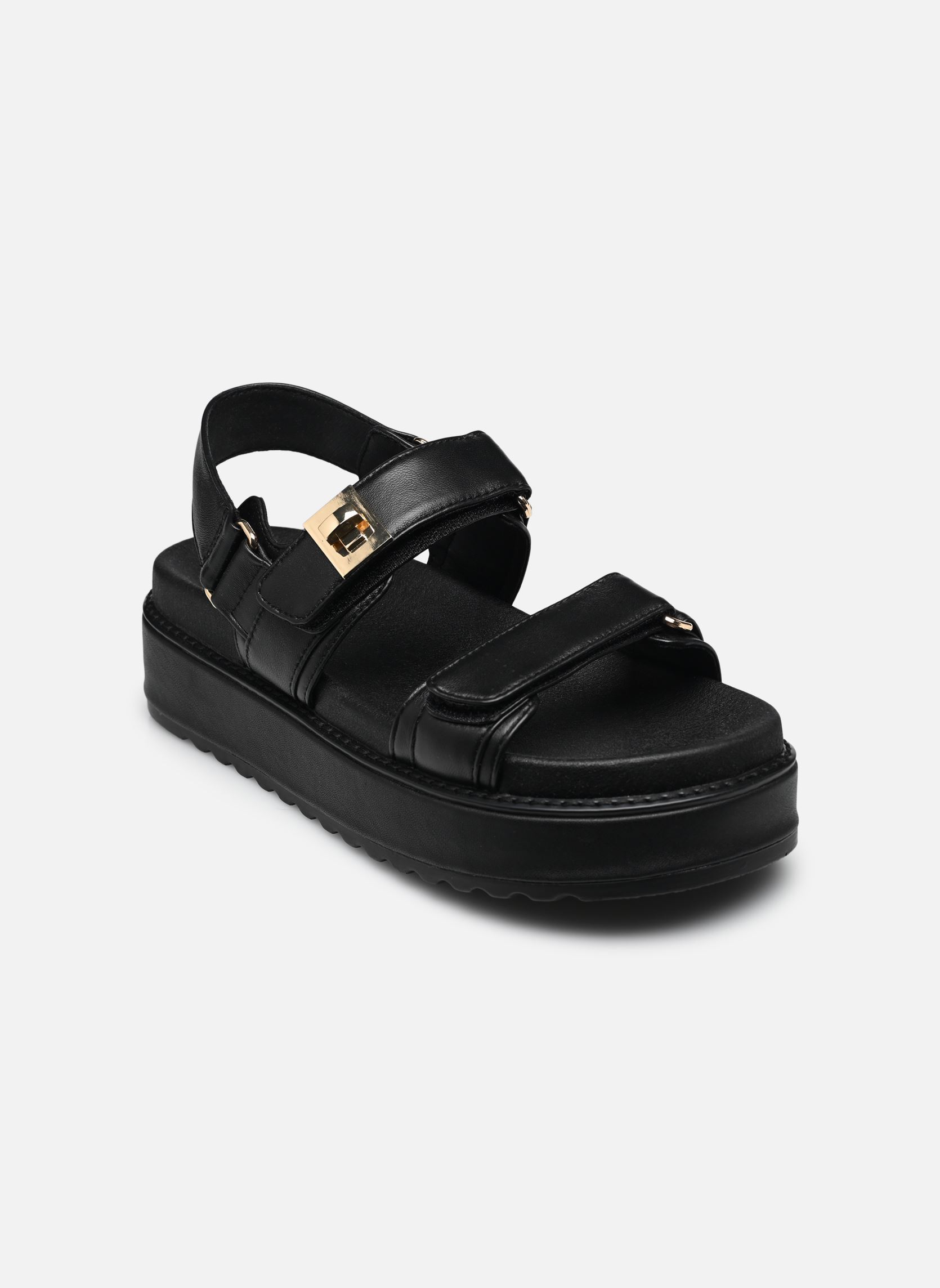 Sandales compensées et plateformes Bigmona femme noir Steve Madden Sandales compensées et plateformes Bigmona femme noir Black leather