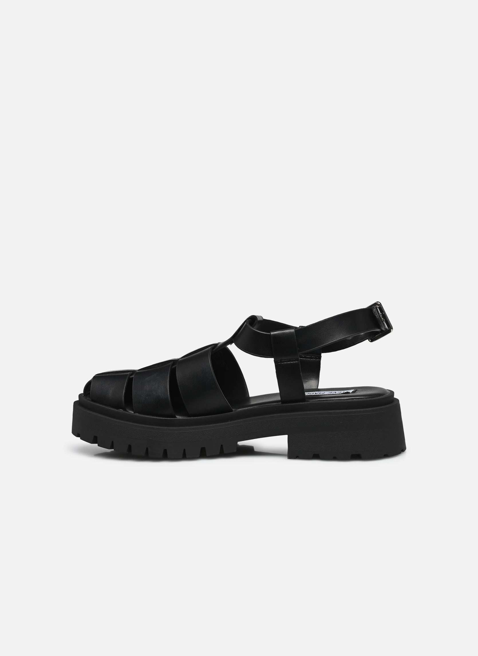 Sandales plates Market femme noir Steve Madden Sandales plates Market femme noir Blk Action Leather