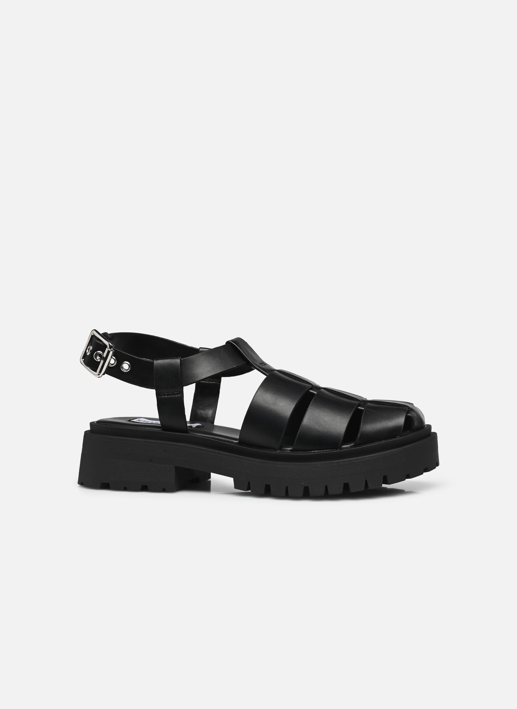 Sandales plates Market femme noir Steve Madden Sandales plates Market femme noir Blk Action Leather