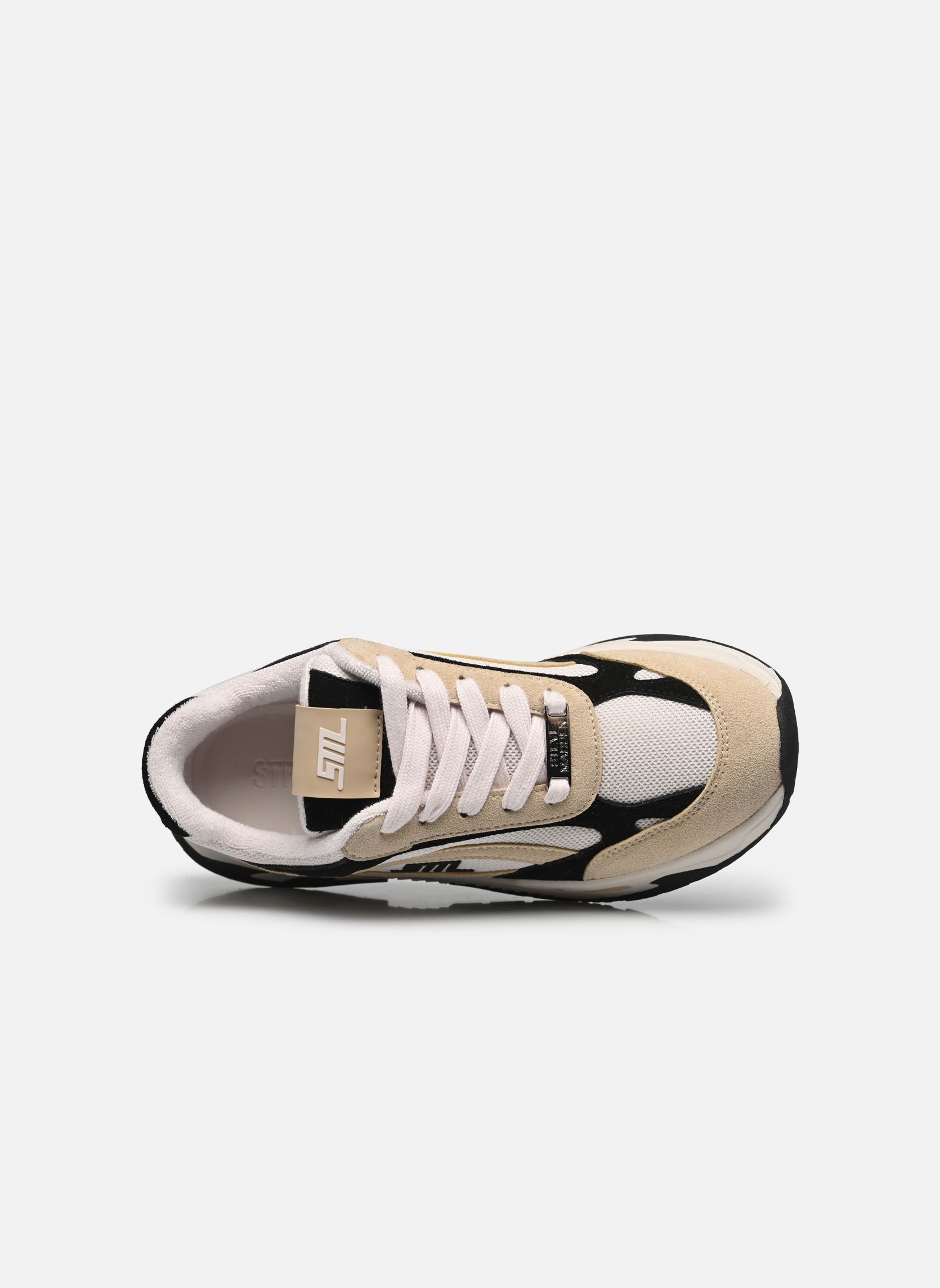 Baskets Sneak Peak-E femme multicolore Steve Madden Baskets Sneak Peak-E femme multicolore Irish / Black Silver