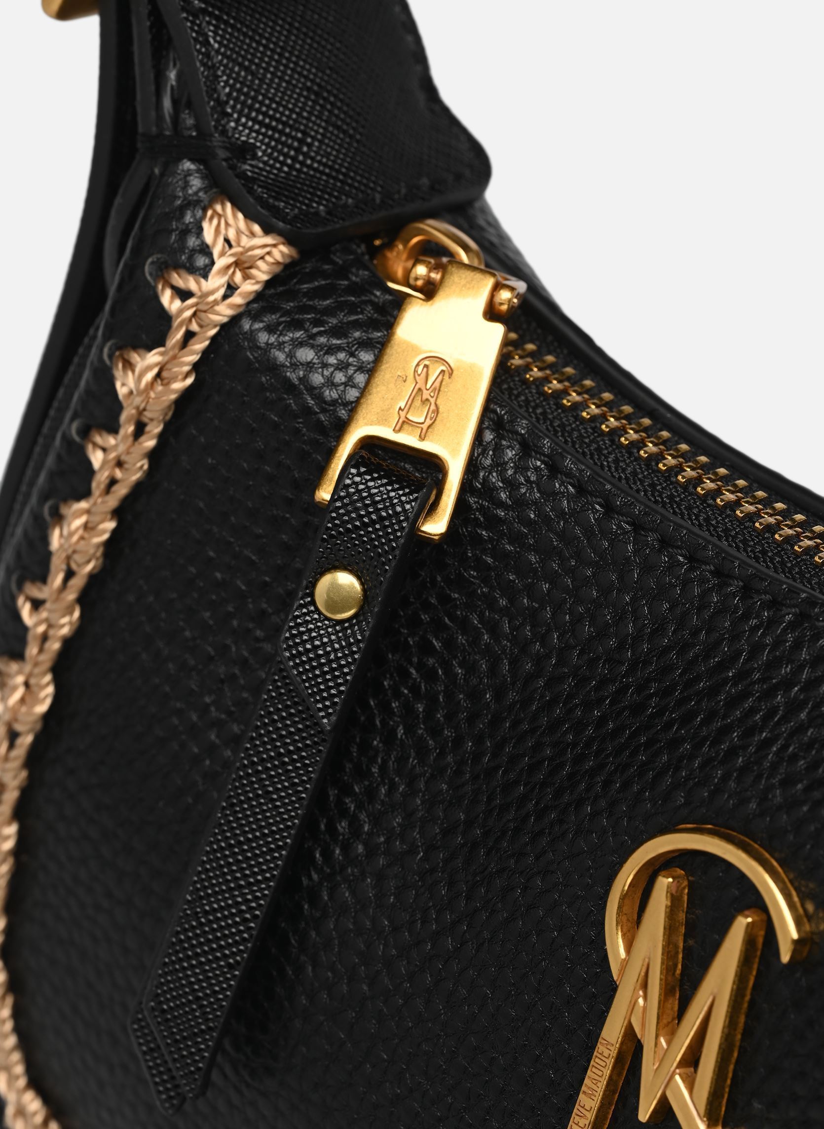Sacs bandoulière Belia femme noir Steve Madden Sacs bandoulière Belia femme noir Black Gold