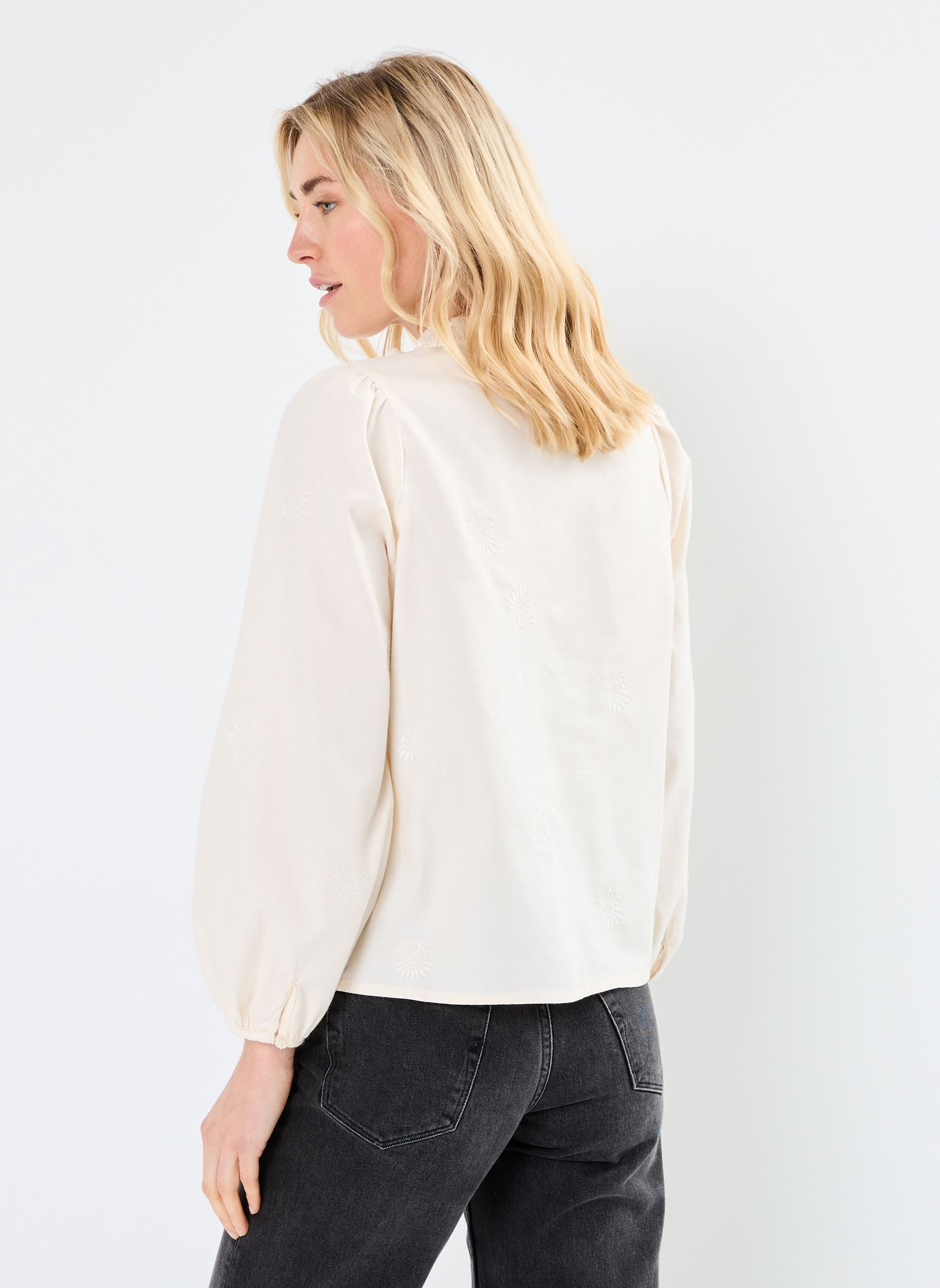 Langarm-Blusen BLAIR damen weiß La Petite Etoile Langarm-Blusen BLAIR damen weiß ivoire