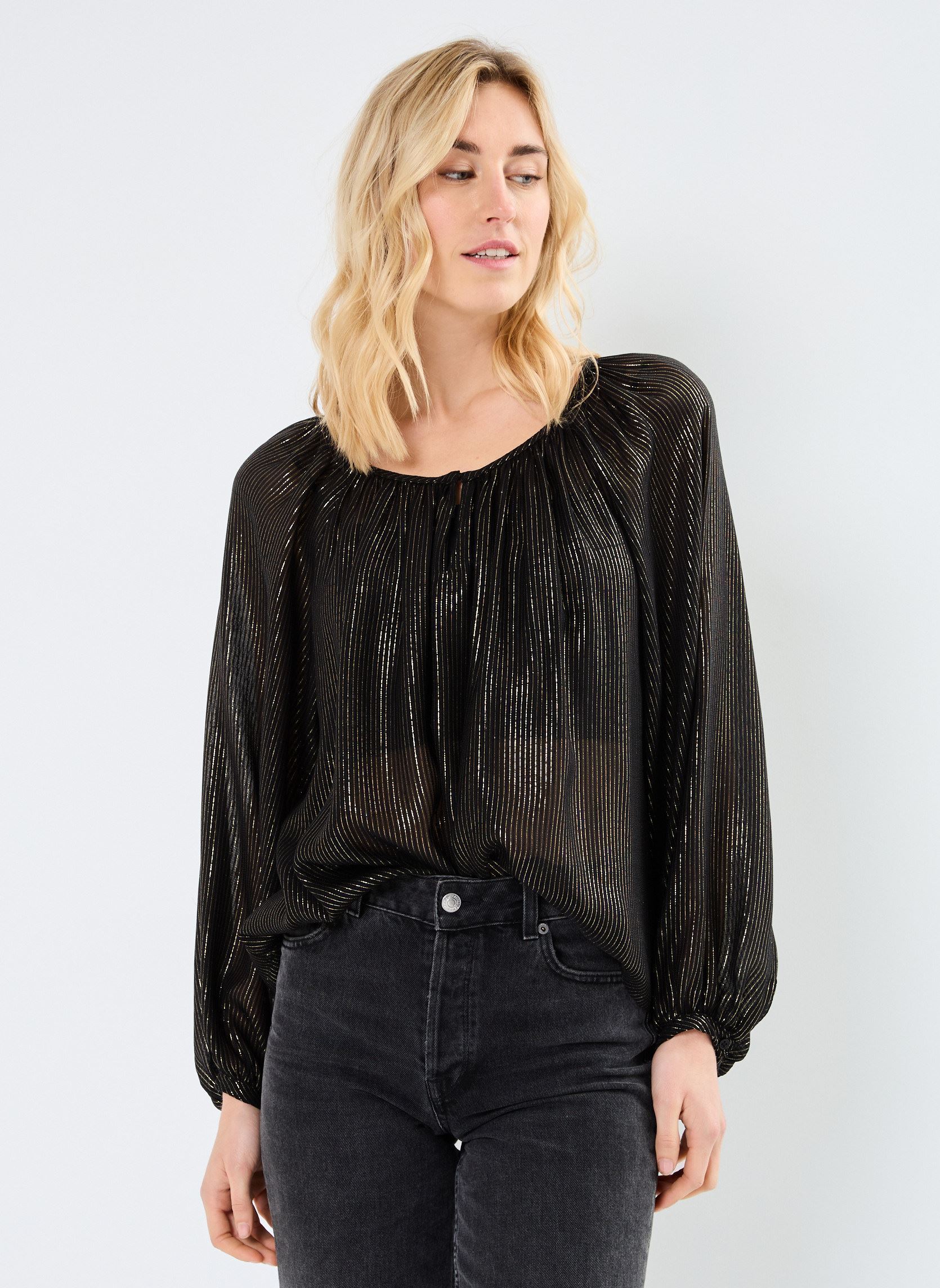 Blouses manches longues BLAZIE femme noir La Petite Etoile Blouses manches longues BLAZIE femme noir NOIR