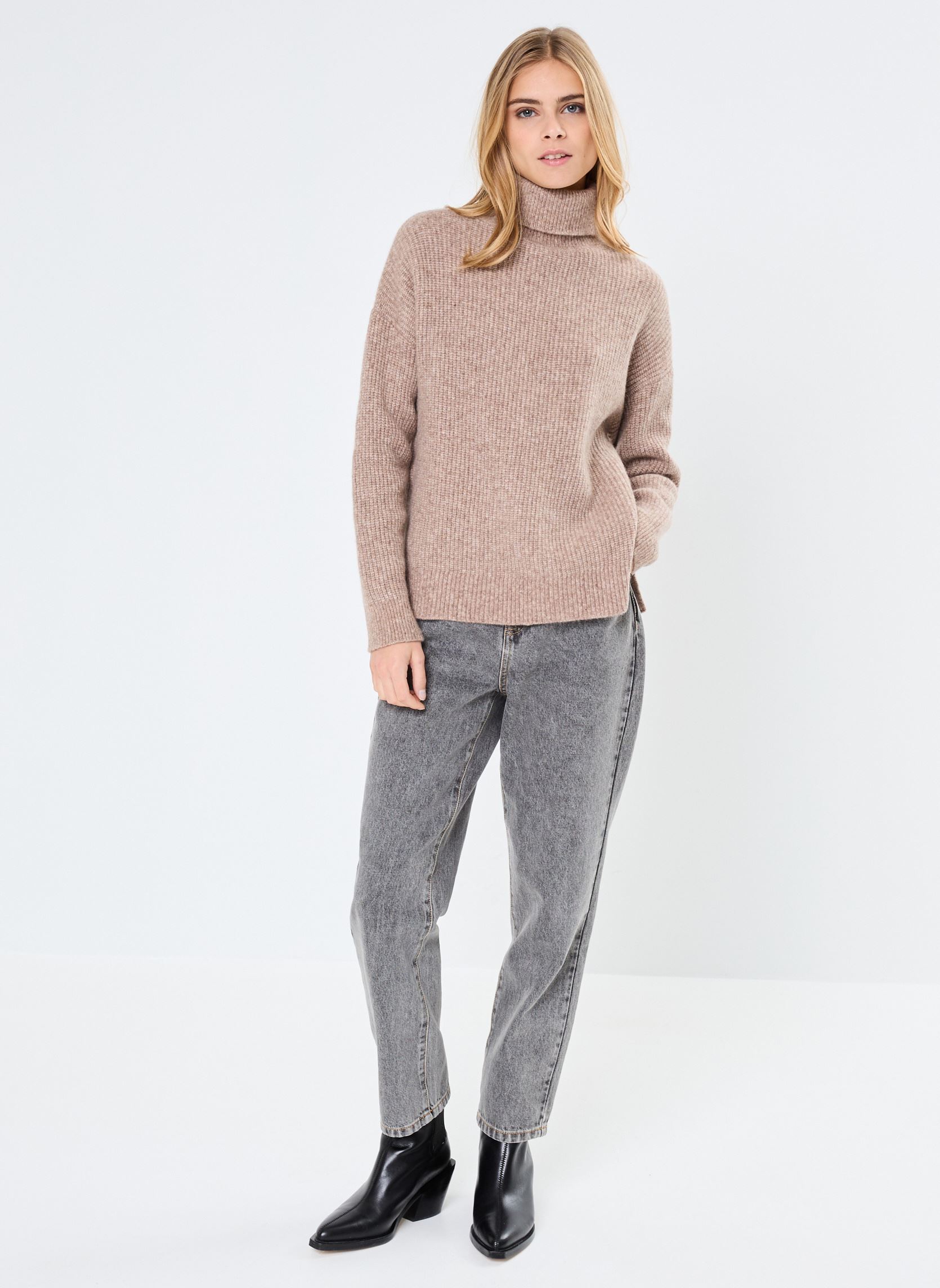 Pulls MARTHY femme beige La Petite Etoile Pulls MARTHY femme beige Taupe