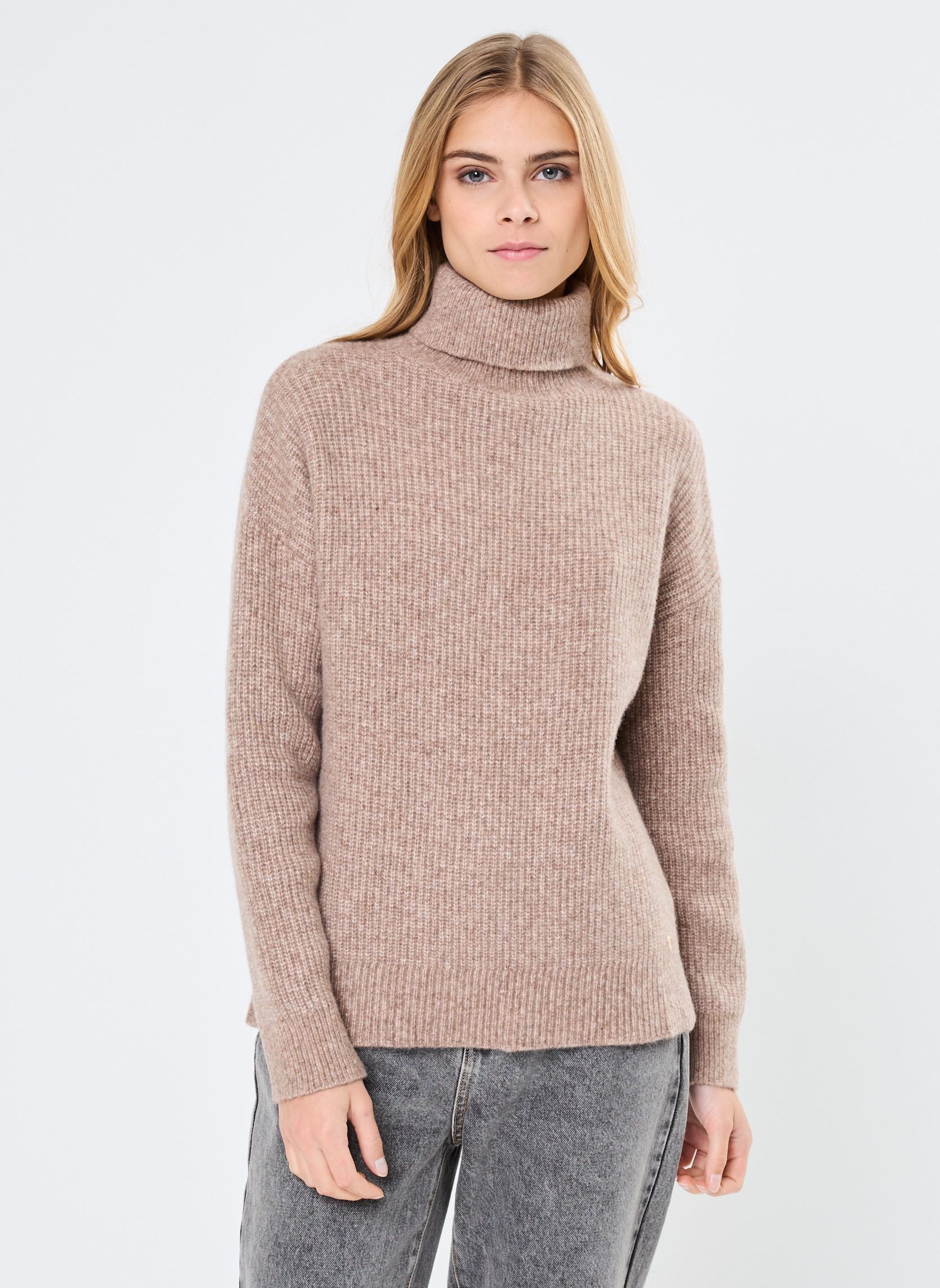 Pulls MARTHY femme beige La Petite Etoile Pulls MARTHY femme beige Taupe