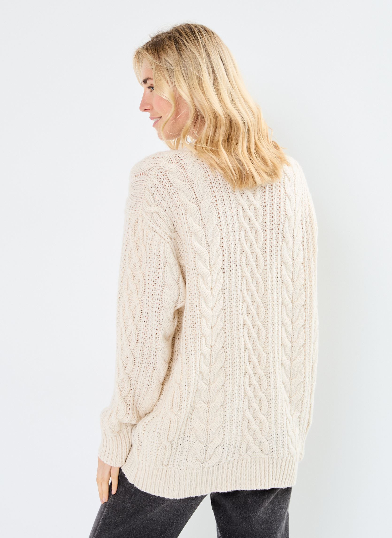 Gilets MOORE femme blanc La Petite Etoile Gilets MOORE femme blanc IVOIRE