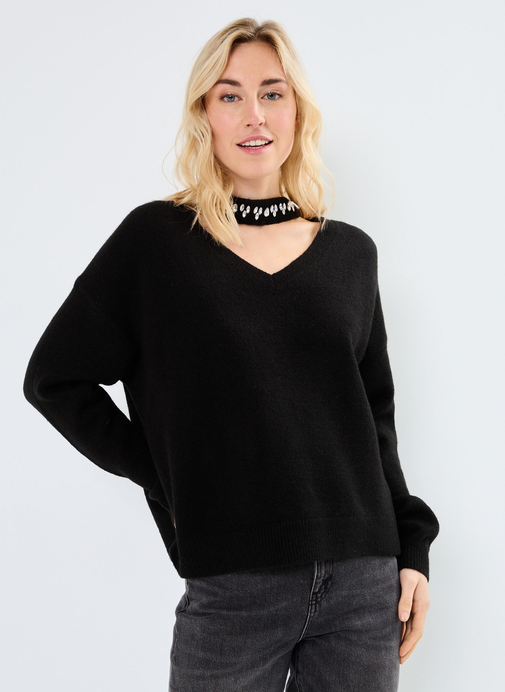 Pulls MORA femme noir La Petite Etoile Pulls MORA femme noir NOIR